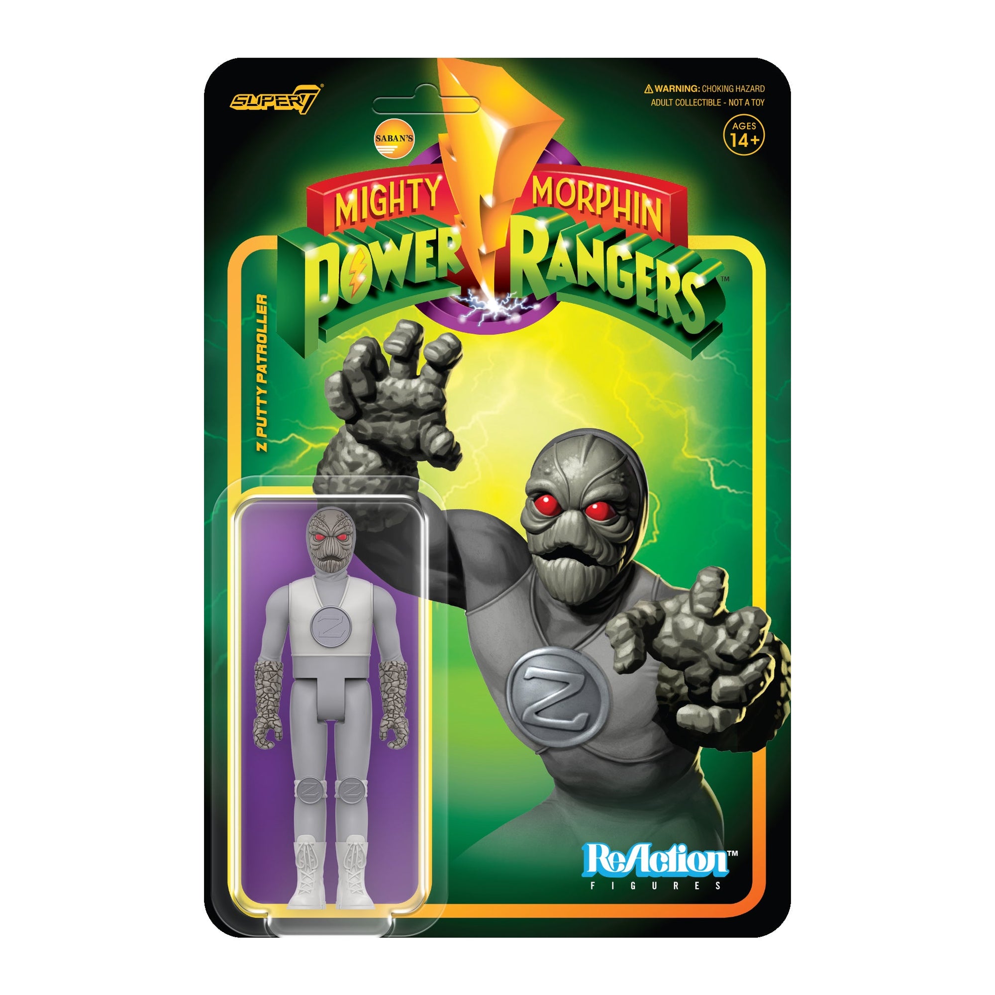 Z Putty Patroller - Mighty Morphin Power Rangers Reaction Figure Wave 1 by Super7