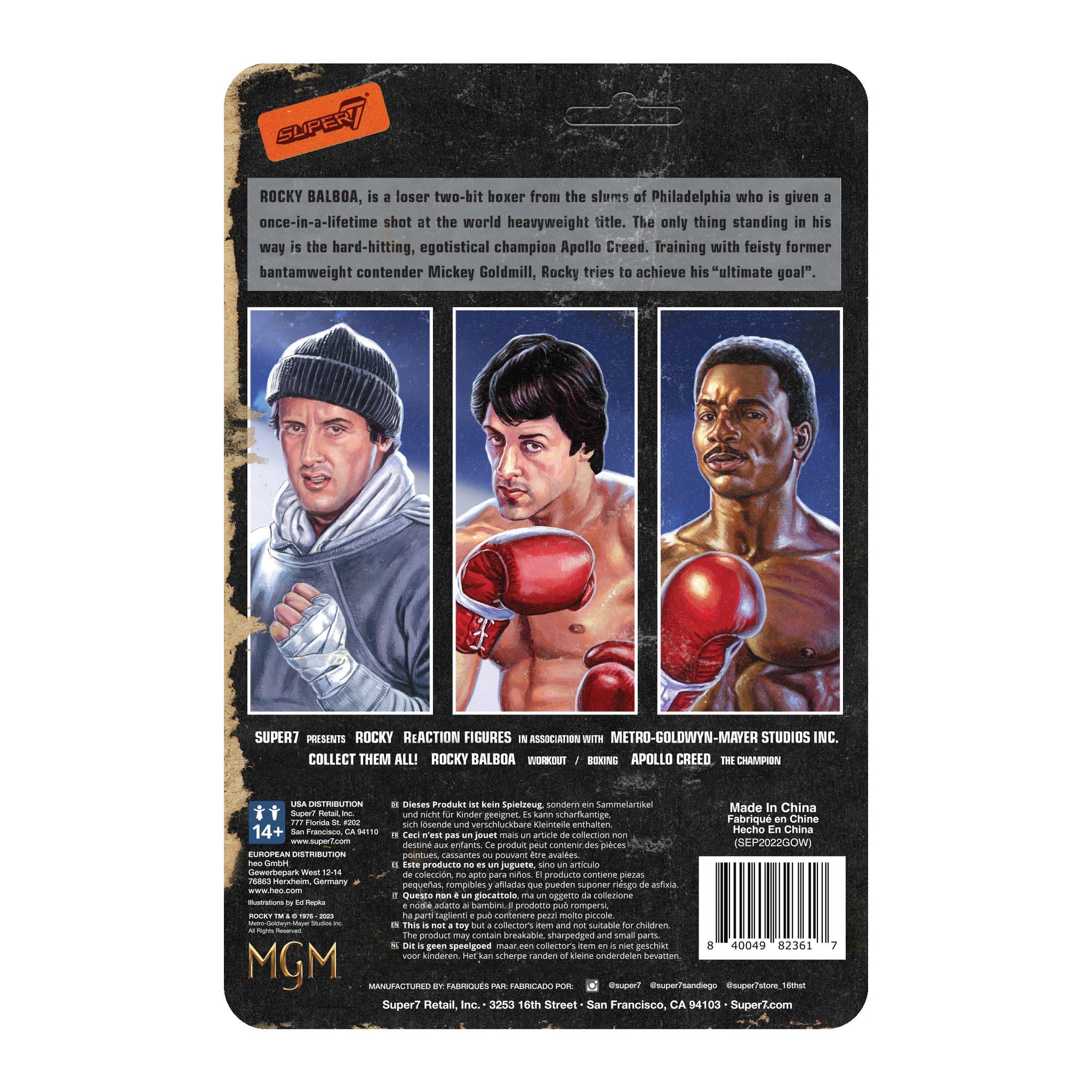 Rocky W2 Apollo Creed ReAction Figure - Rocky by Super7