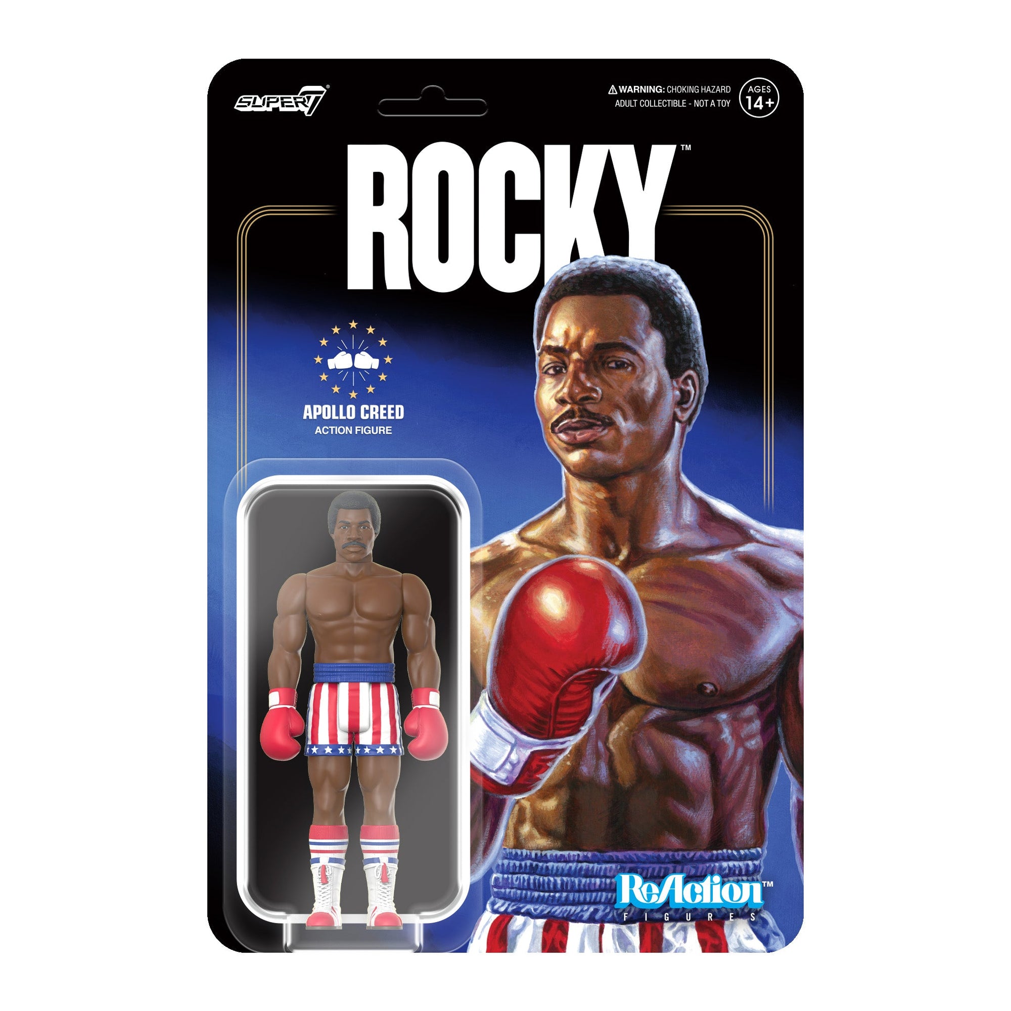Rocky W2 Apollo Creed ReAction Figure - Rocky by Super7