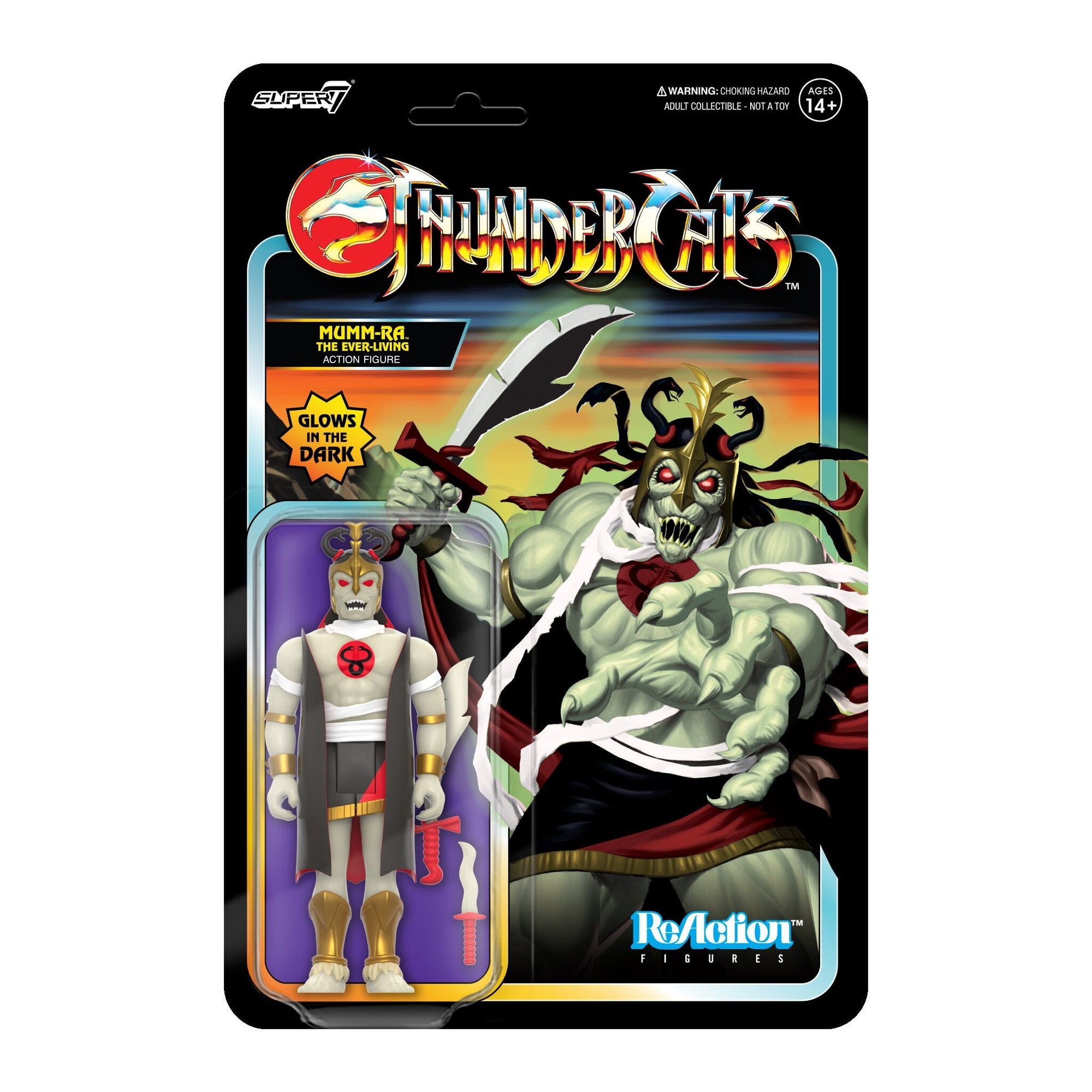 Mumm-Ra the Ever Living (Glow) ReAction Figure - Thundercats by Super7