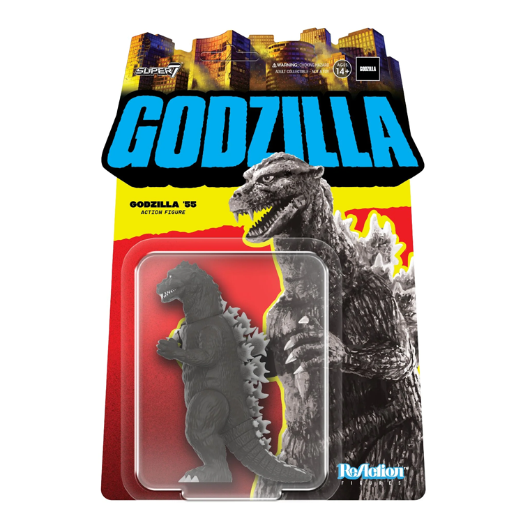 Godzilla 55' (Grayscale) - Toho Godzilla ReAction Figures Wave 5 by Super7