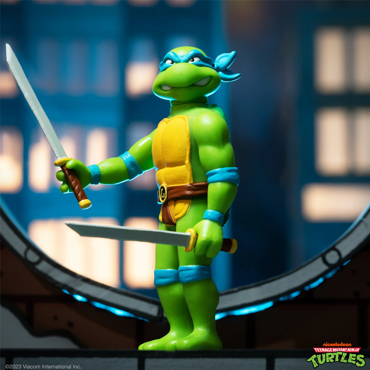 Leonardo (Cartoon) - Teenage Mutant Ninja Turtles by Super7