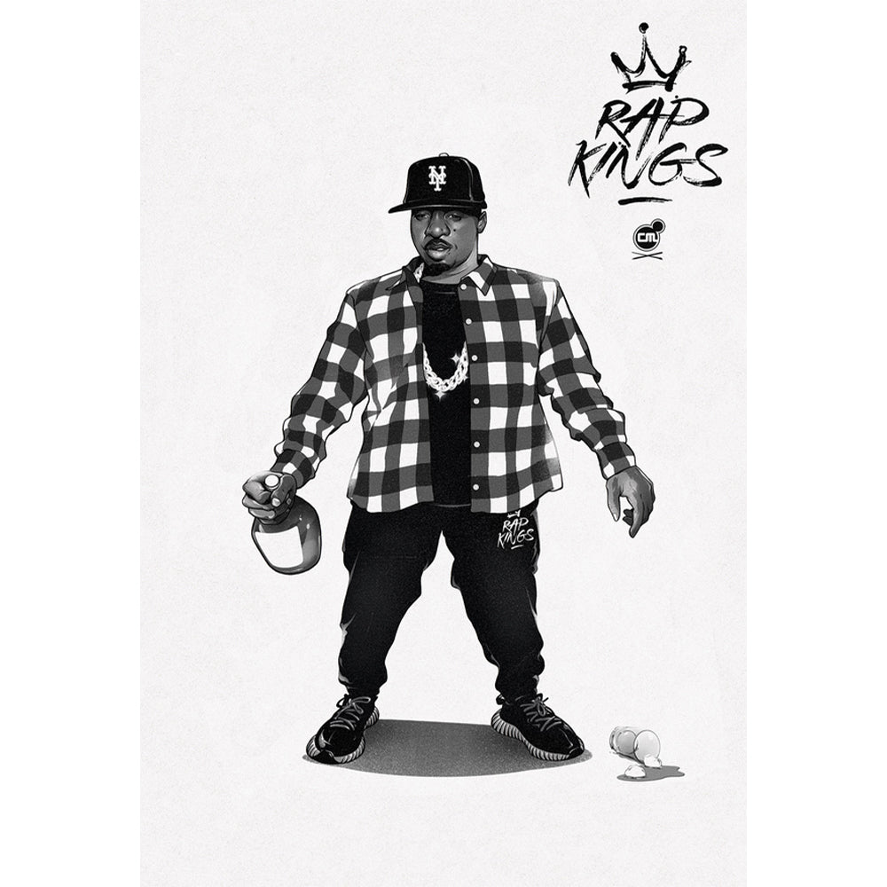 Nas Rap Kings Re-Illustrated Emcees Print By Chris B. Murray