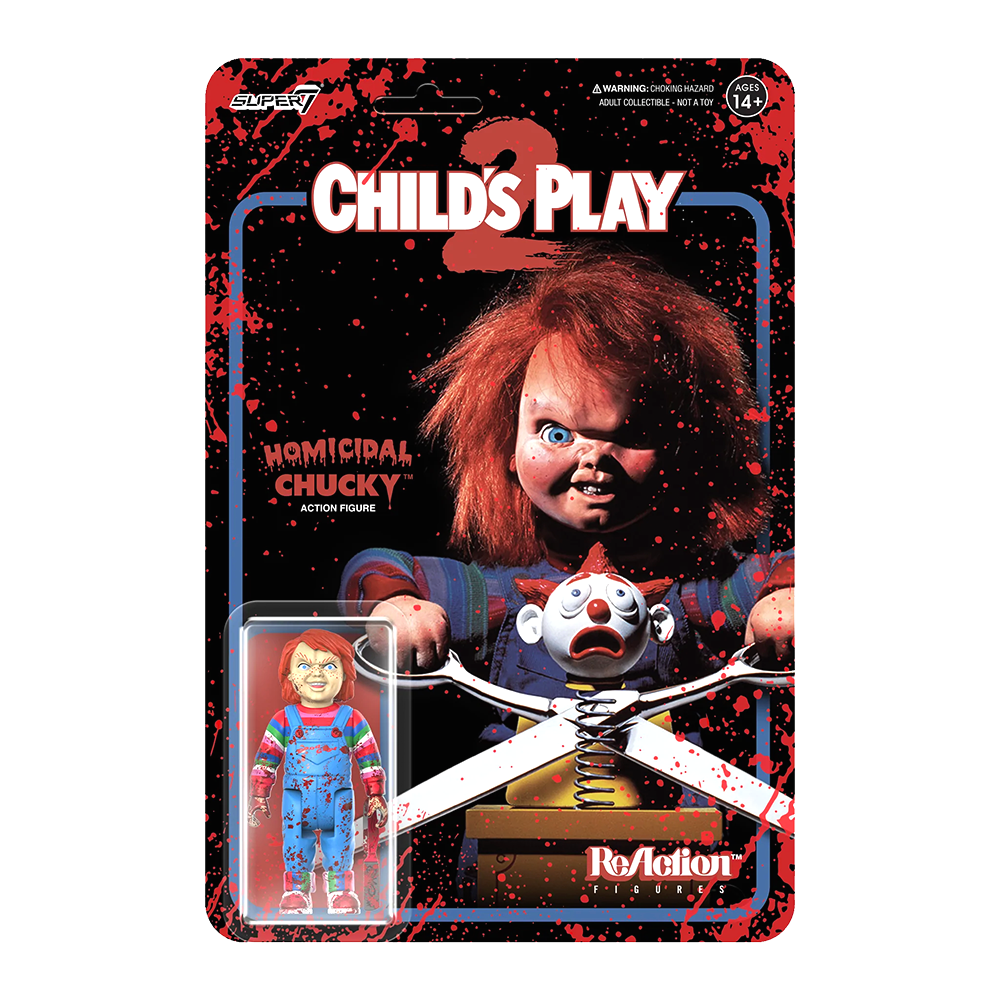 Homicidal Chucky (Blood Splatter) ReAction Figure - Chucky by Super7