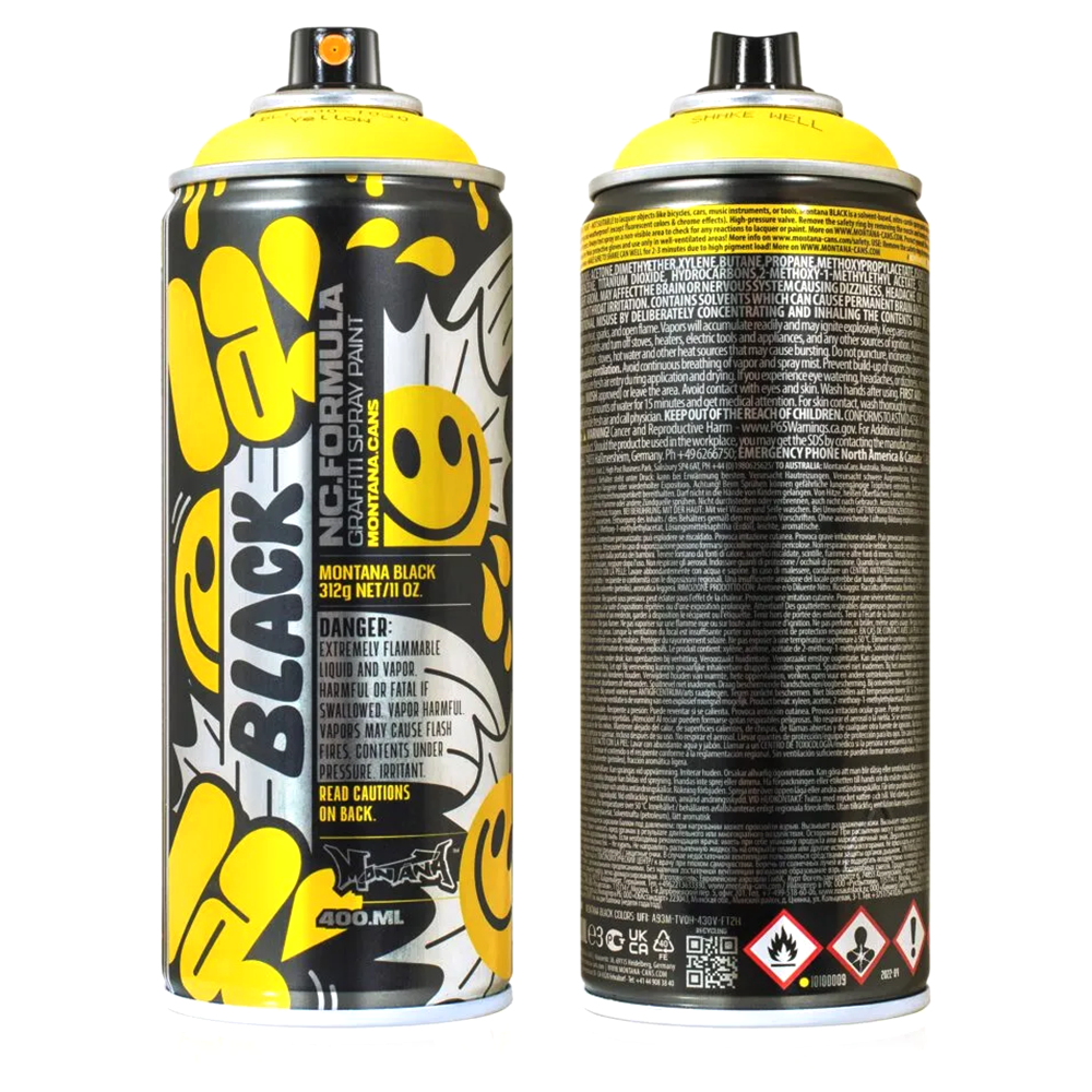 Black Artist Edition Laia Yellow - Montana 400ml Collectors Spray Paint