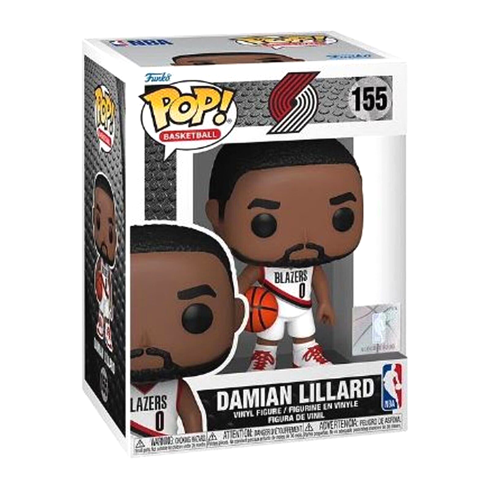 Portland Trail Blazer (white jersey) Damian Lillard - Funko Pop Basketball #155