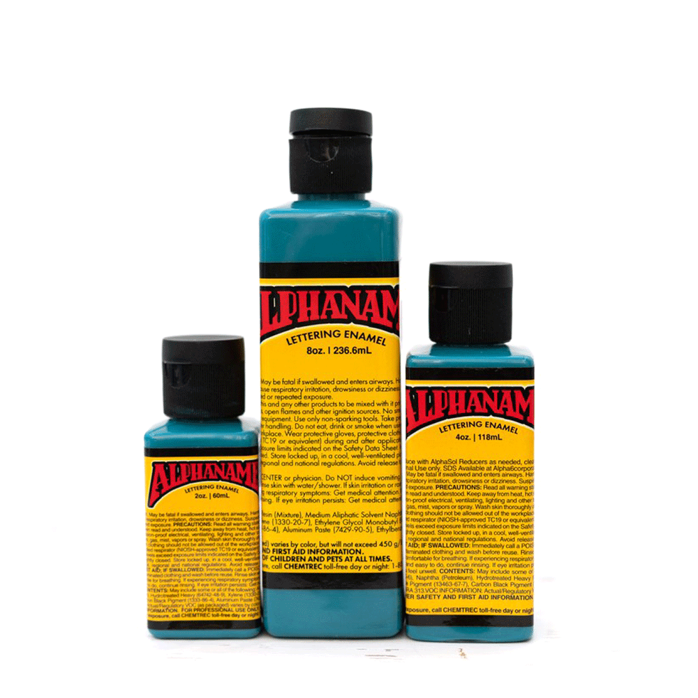 Dark Teal Alphanamel Enamel Paint by Alpha 6 Corp