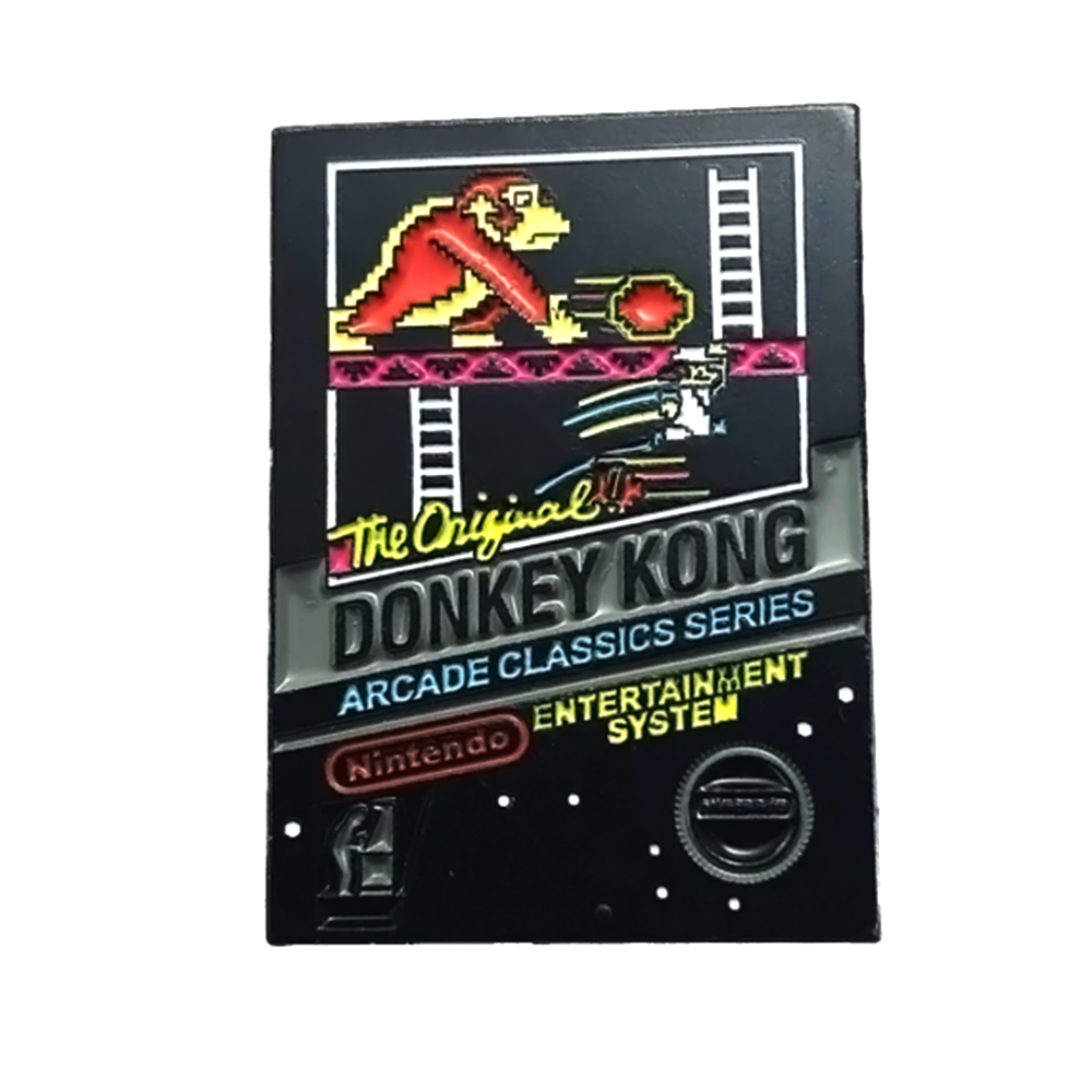 Donkey Kong NES Cover Art Enamel Phantom Pin
