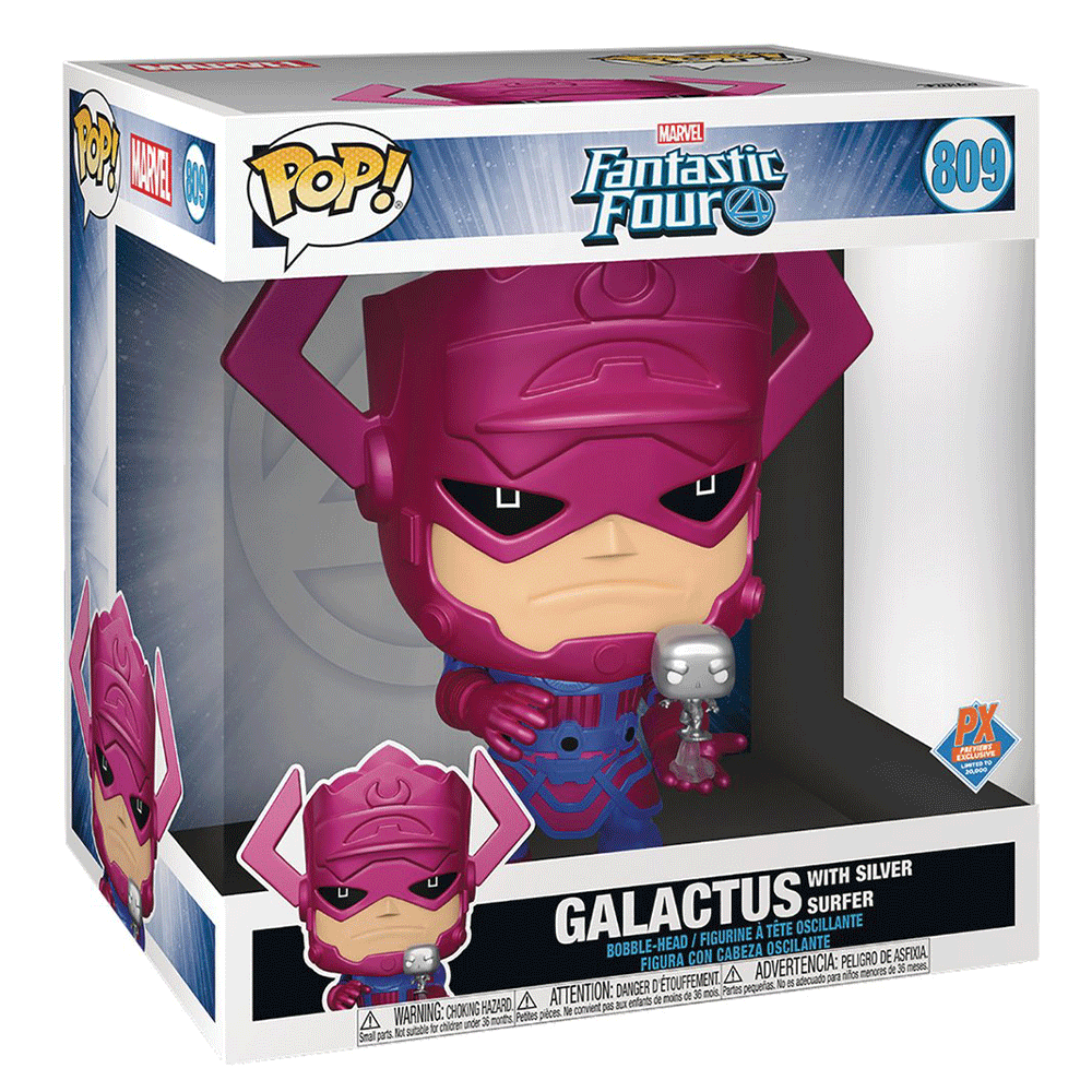 Galactus with Silver Surfer Fantastic 4 Giant 10" Funko Pop #809