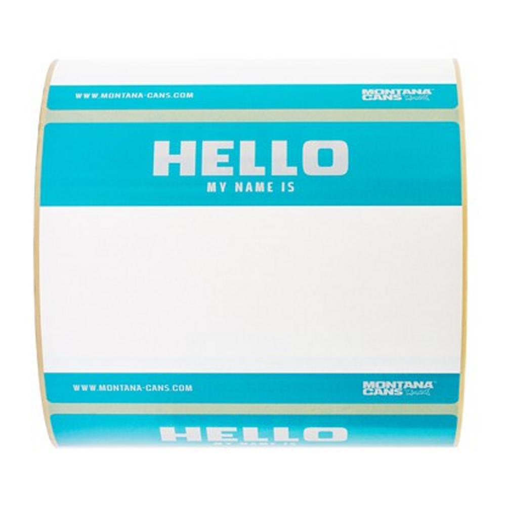Hello My Name is Sticker Roll-Montana-Stickers-TorontoCollective