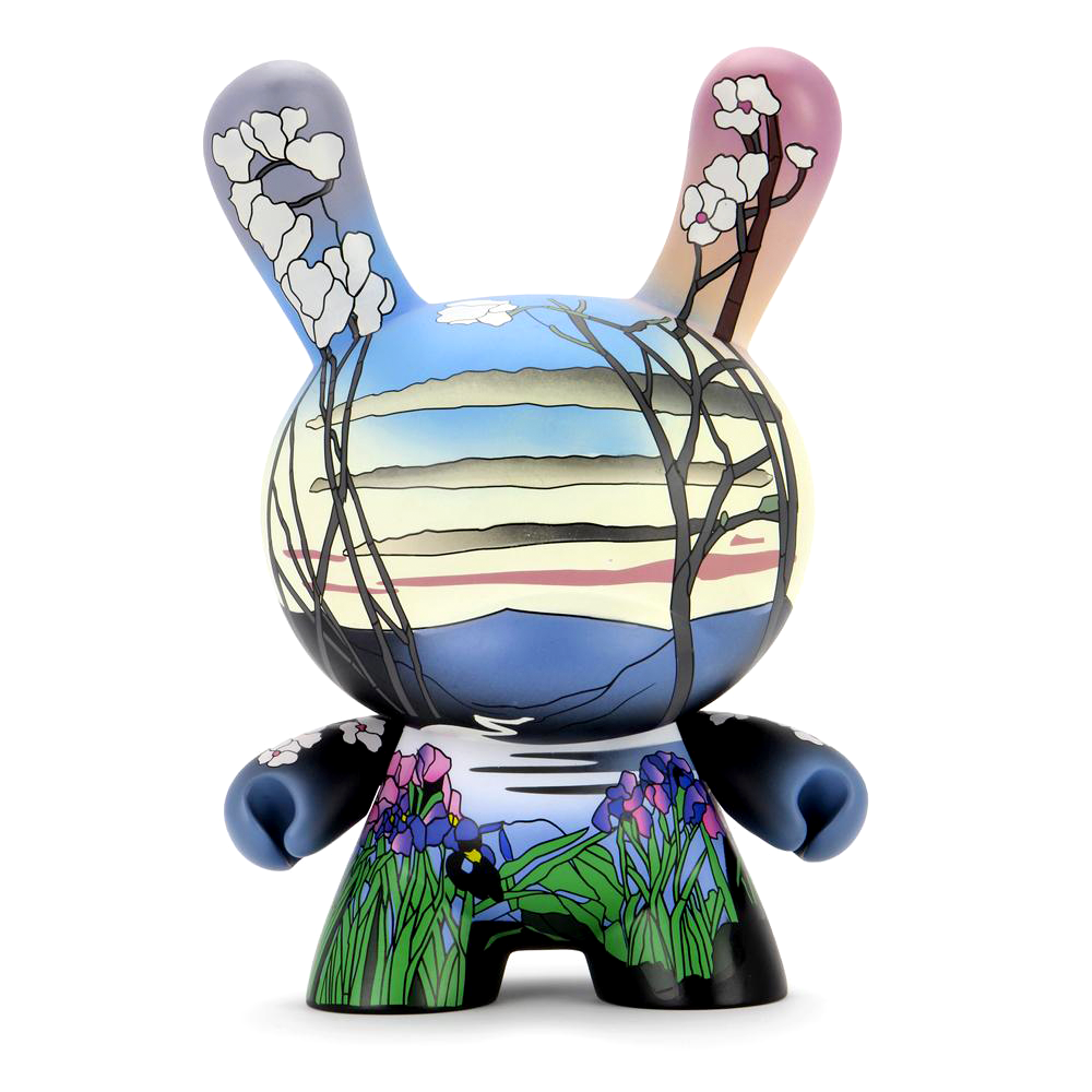 Magnolias and Irises by  Louis C. Tiffany - The Met MASTERPIECE 8" Dunny by Kidrobot