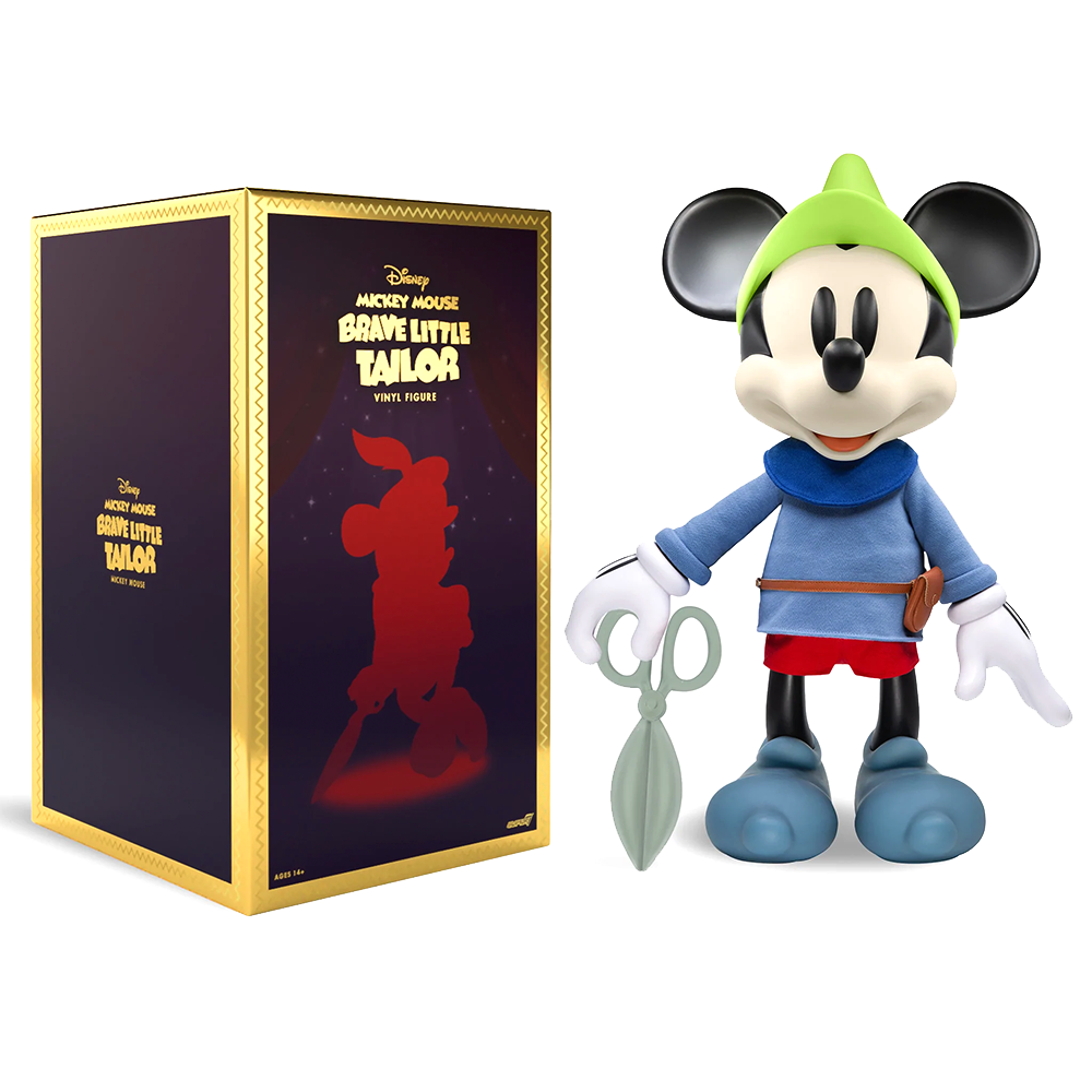 Brave Little Tailor Mickey Mouse 16" Figure - Disney Supersize Vinyl Collectible by Super7