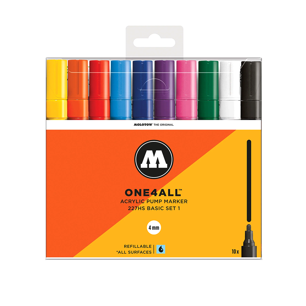 Molotow One4All 227hs Basic 1 - 10 Markers set