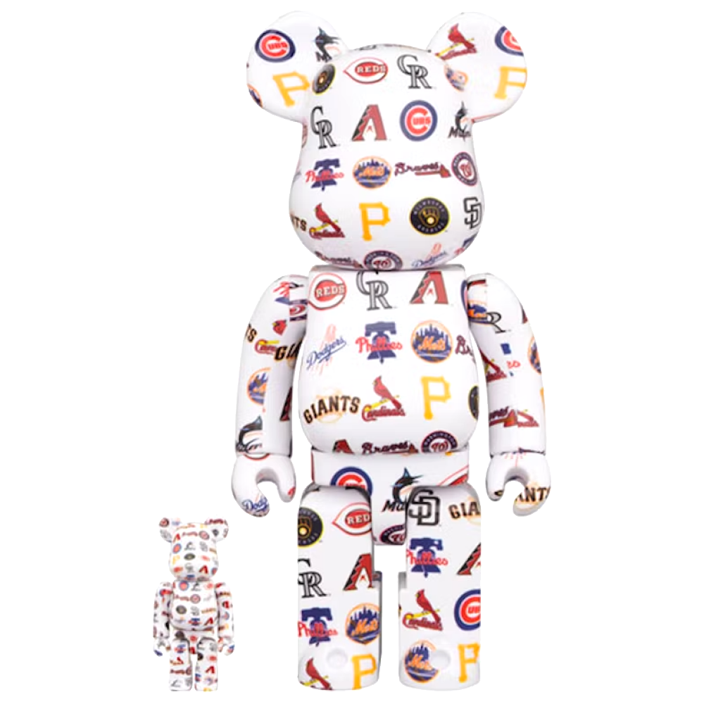 MLB National League 100% & 400% Be@rbrick Set by Medicom Toy *Displayed