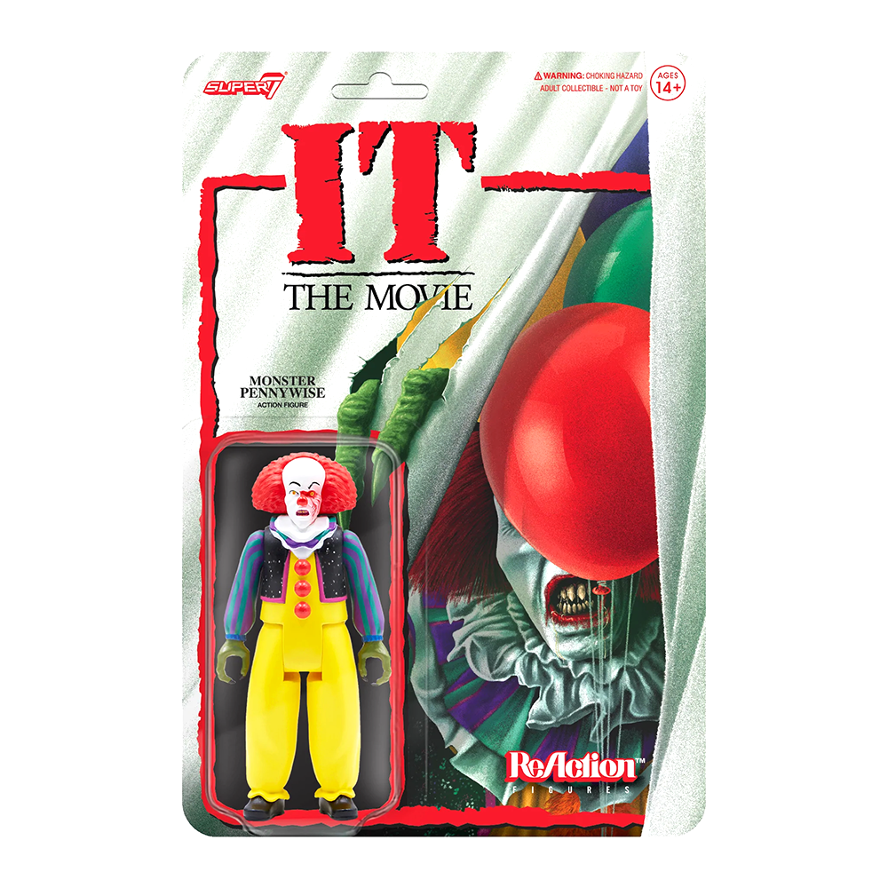 Pennywise (Monster) - IT Reaction Figure by Super7