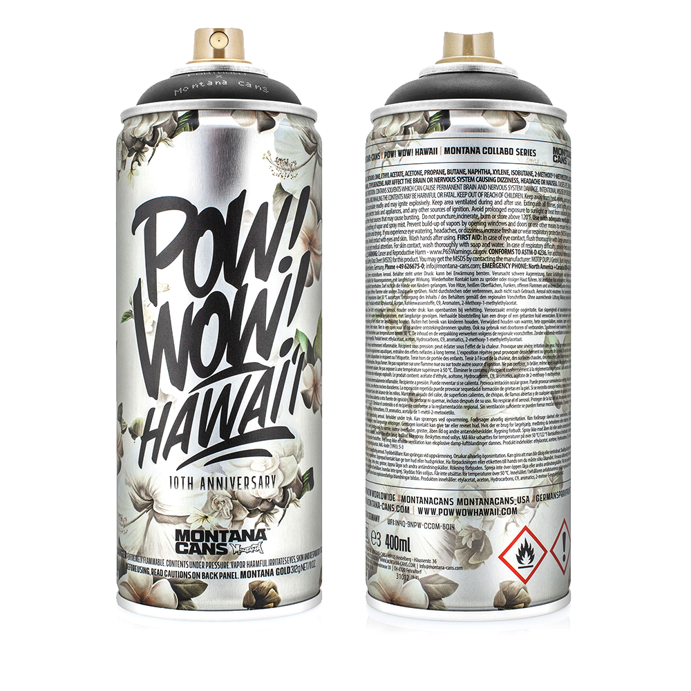 Pow Wow Hawaii! Montana Gold Shock Black Collectors Spray Paint