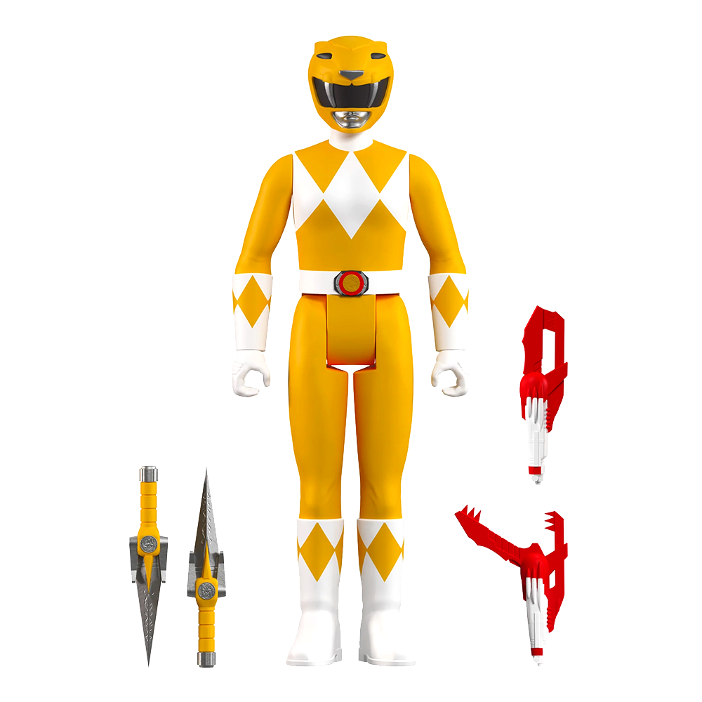Yellow Ranger - Mighty Morphin' Power Rangers Reaction Figure by Super7