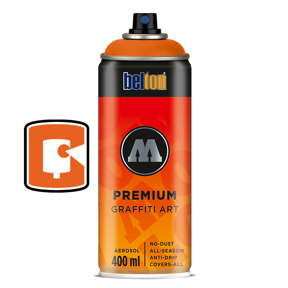 #014 DARE Orange 400ML Molotow Premium Belton Spray Paint