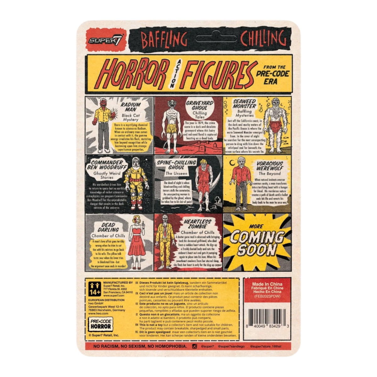 Super 7 Pre-Code Horror ReAction Figures Wave 2
Heartless Zombie
Chamber Of Chills #23