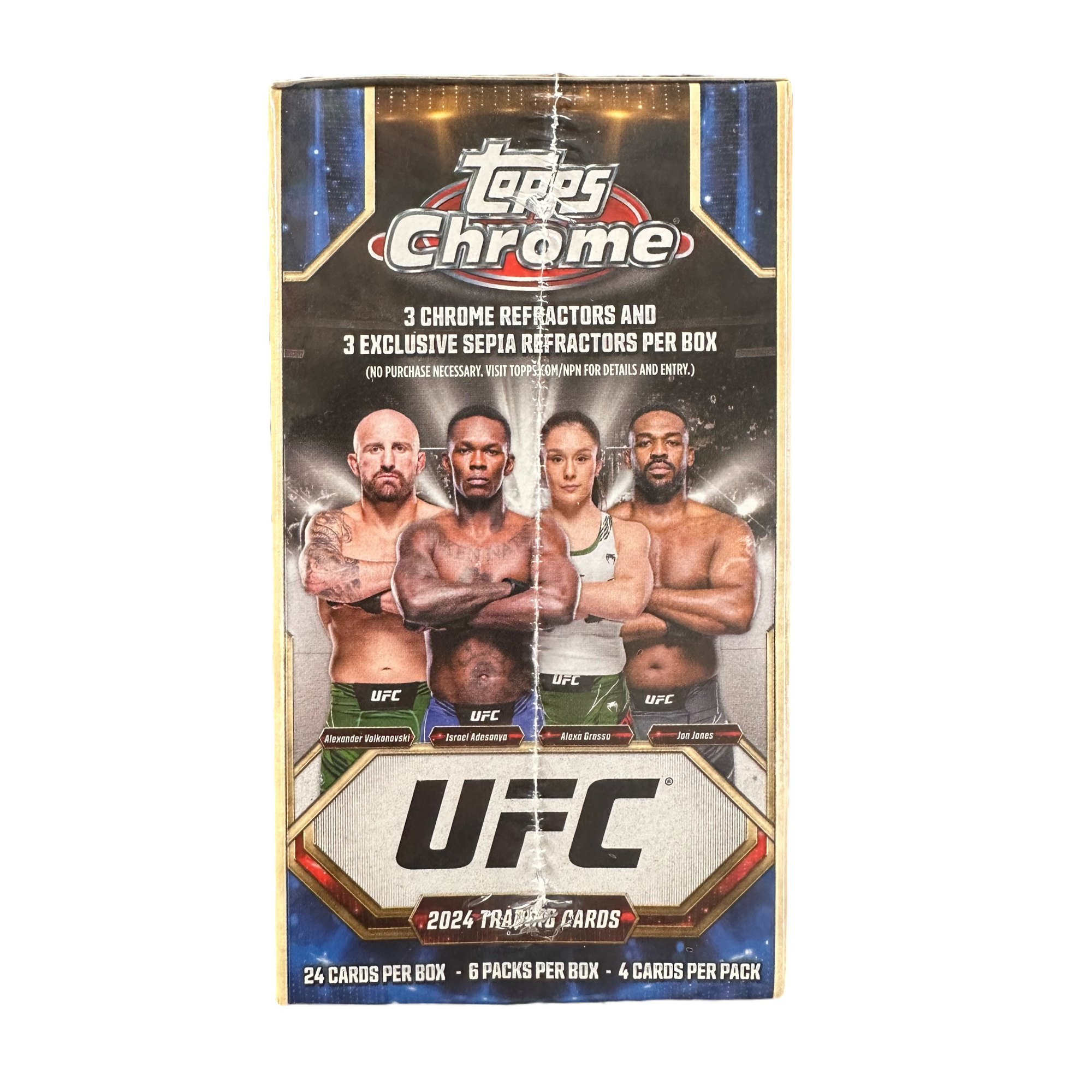 UFC 2024 TOPPS CHROME TRADING CARDS BLASTER BOX