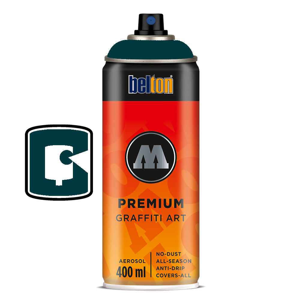 #130 Black Turqoise 400ML Molotow Premium Belton Spray Paint