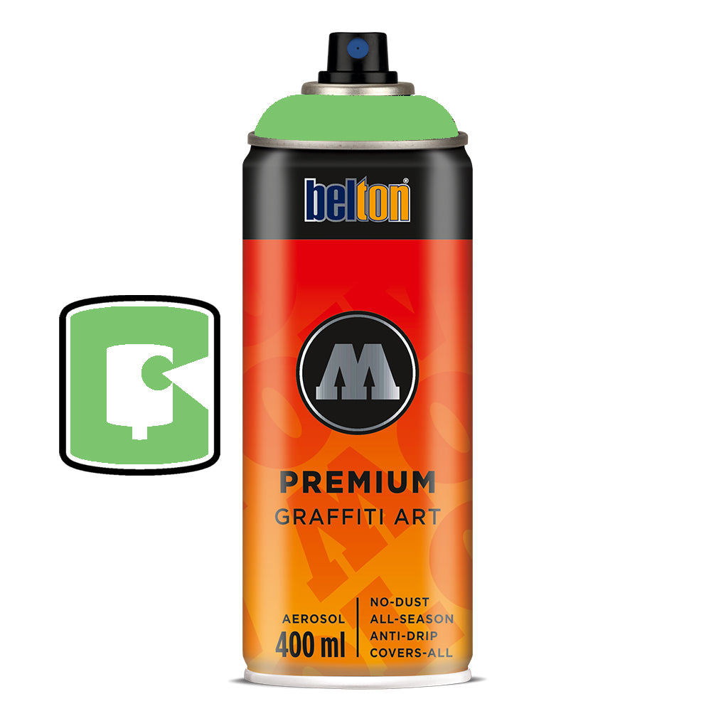 #155 Hippie Green 400ML Molotow Premium Belton Spray Paint