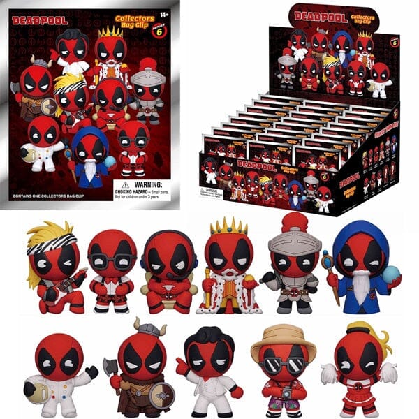 Deadpool Series 6 -  Blind Bag Figural Bag Clip