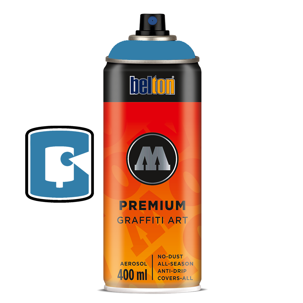 #243 - Transparent Shock Blue - 400ML Molotow Premium Belton Spray Paint