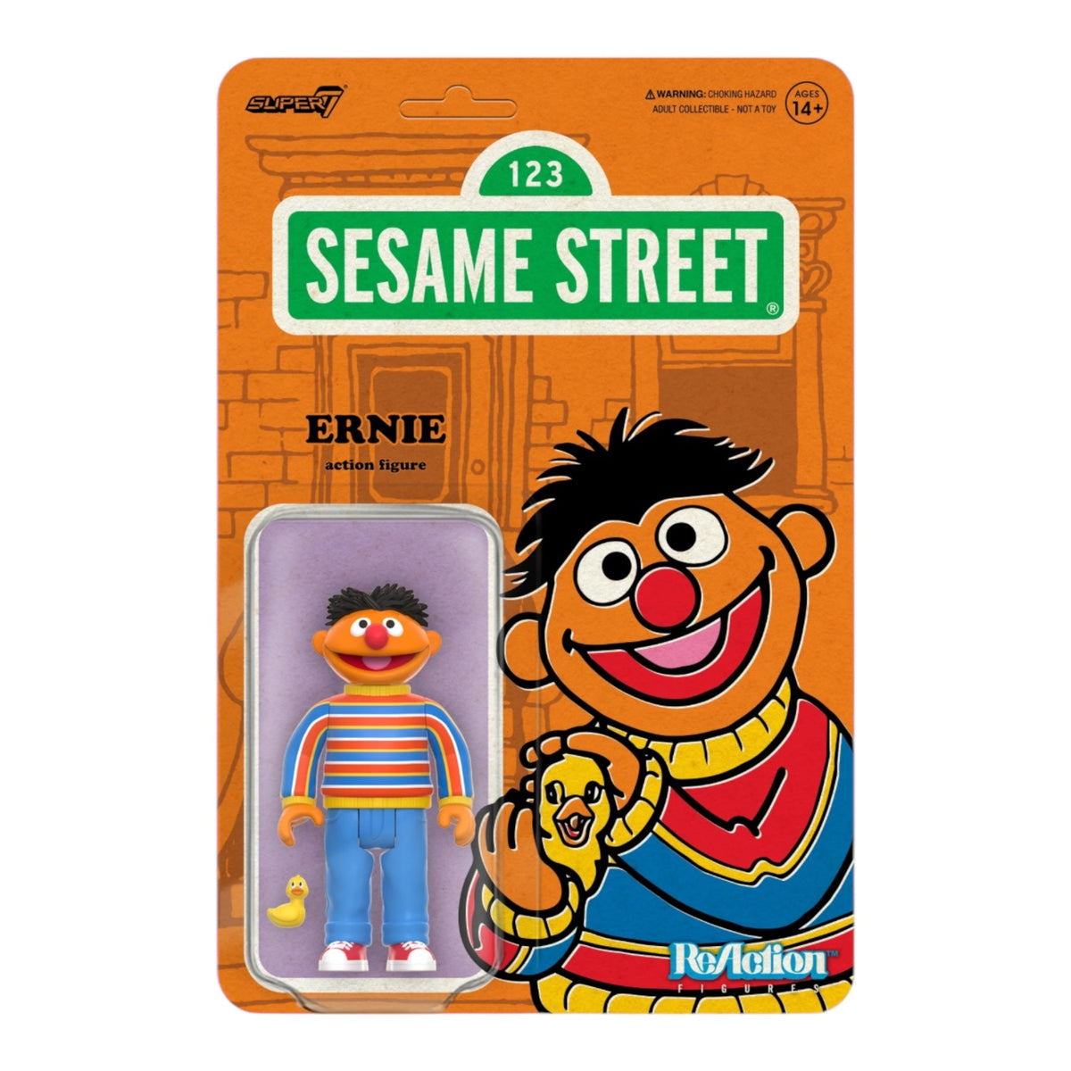 Super 7 Sesame Street ReAction Wave 1
Ernie