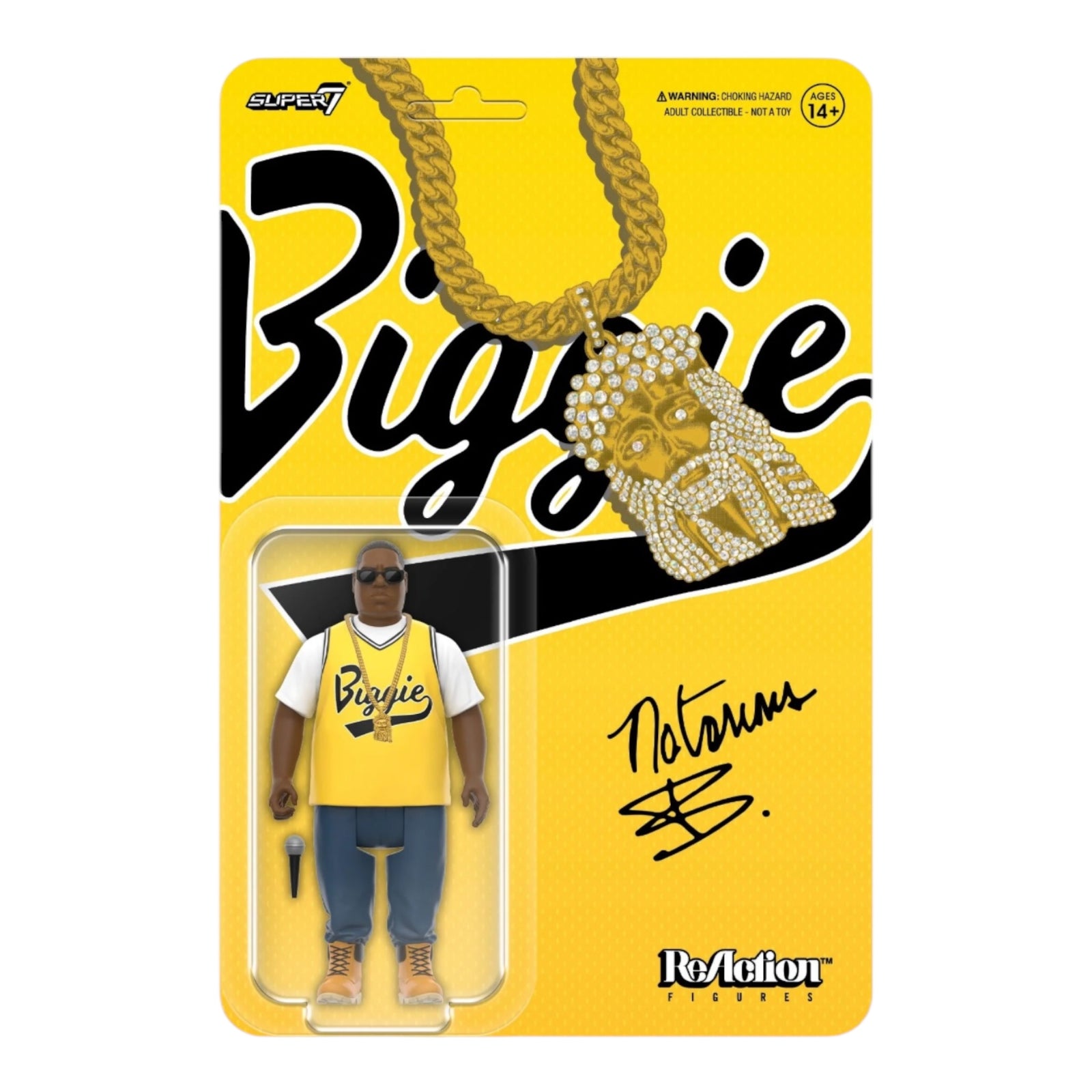 Super 7 Notorious B.I.G Yellow Jersey Figure