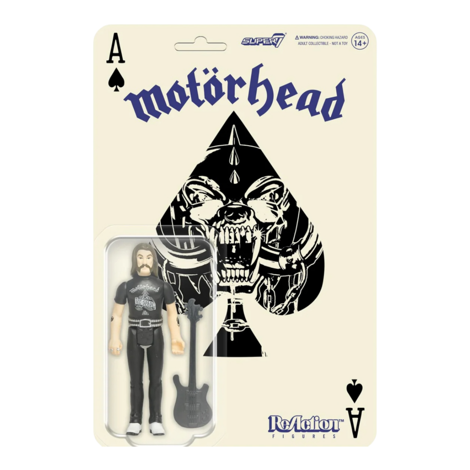 Motörhead Lemmy (Ace of Spades) - Super 7 Reaction figure