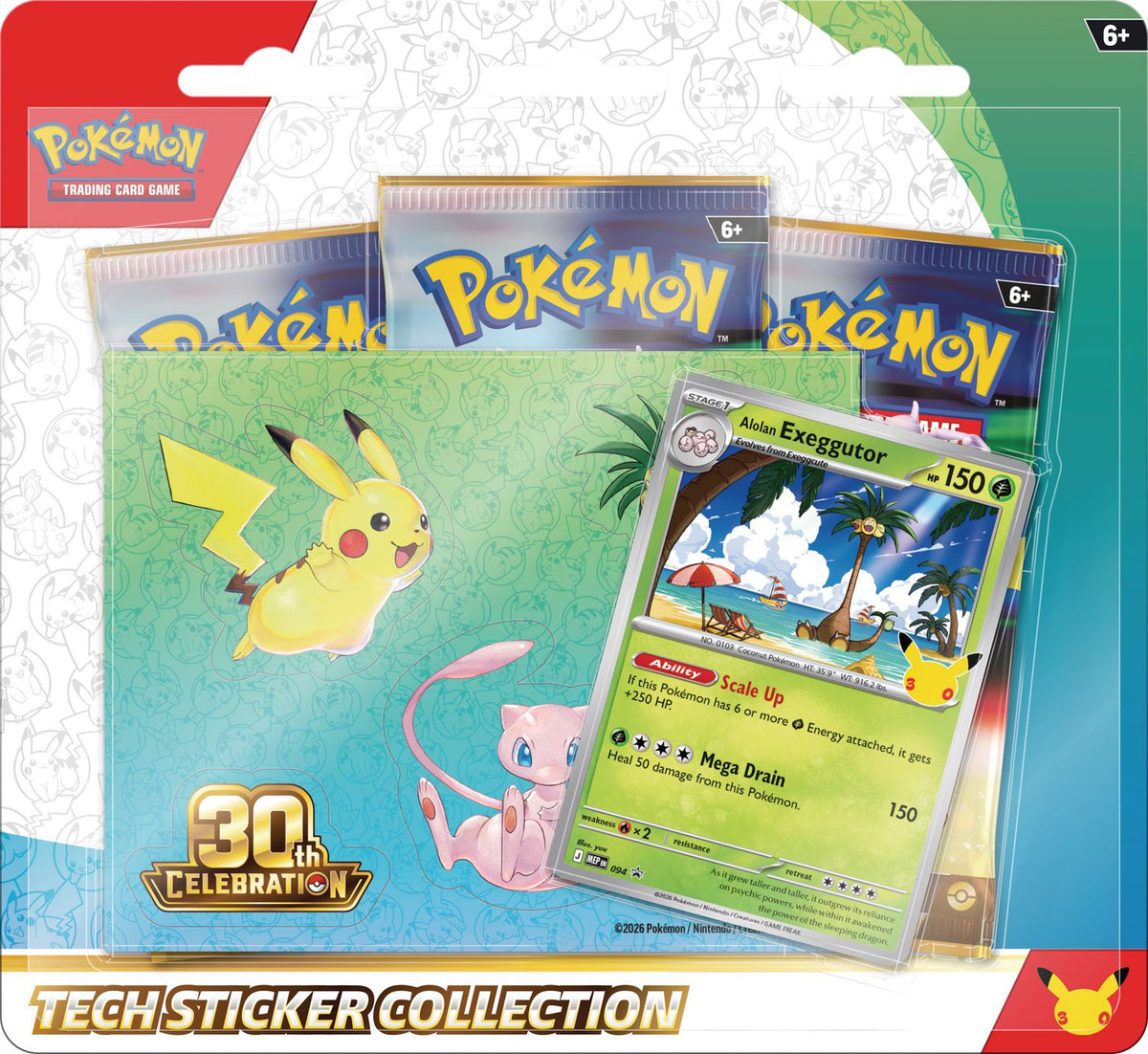 Pokemon TCG: 30th Celebration Tech Sticker Collection