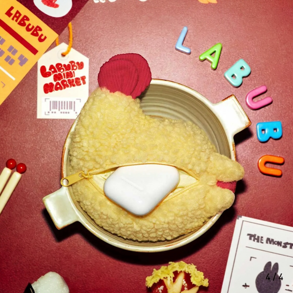 ぬいぐるみ LABUBU WACKY MART TEMPURA EARPHONE CASE POP MART THE MONSTERS Wacky Mart Series - Shrimp Tempura