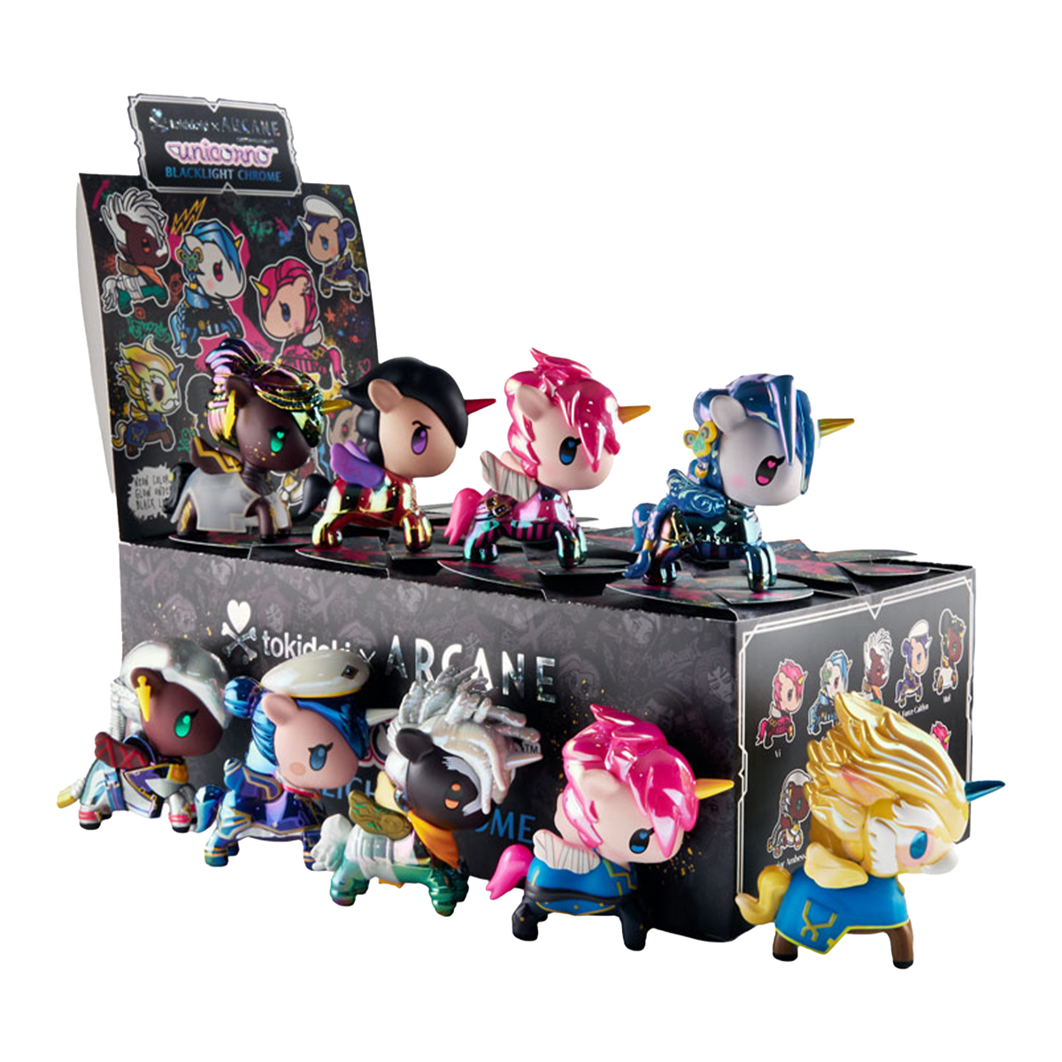Tokidoki x Arcane Unicorno Blacklight Chrome Series