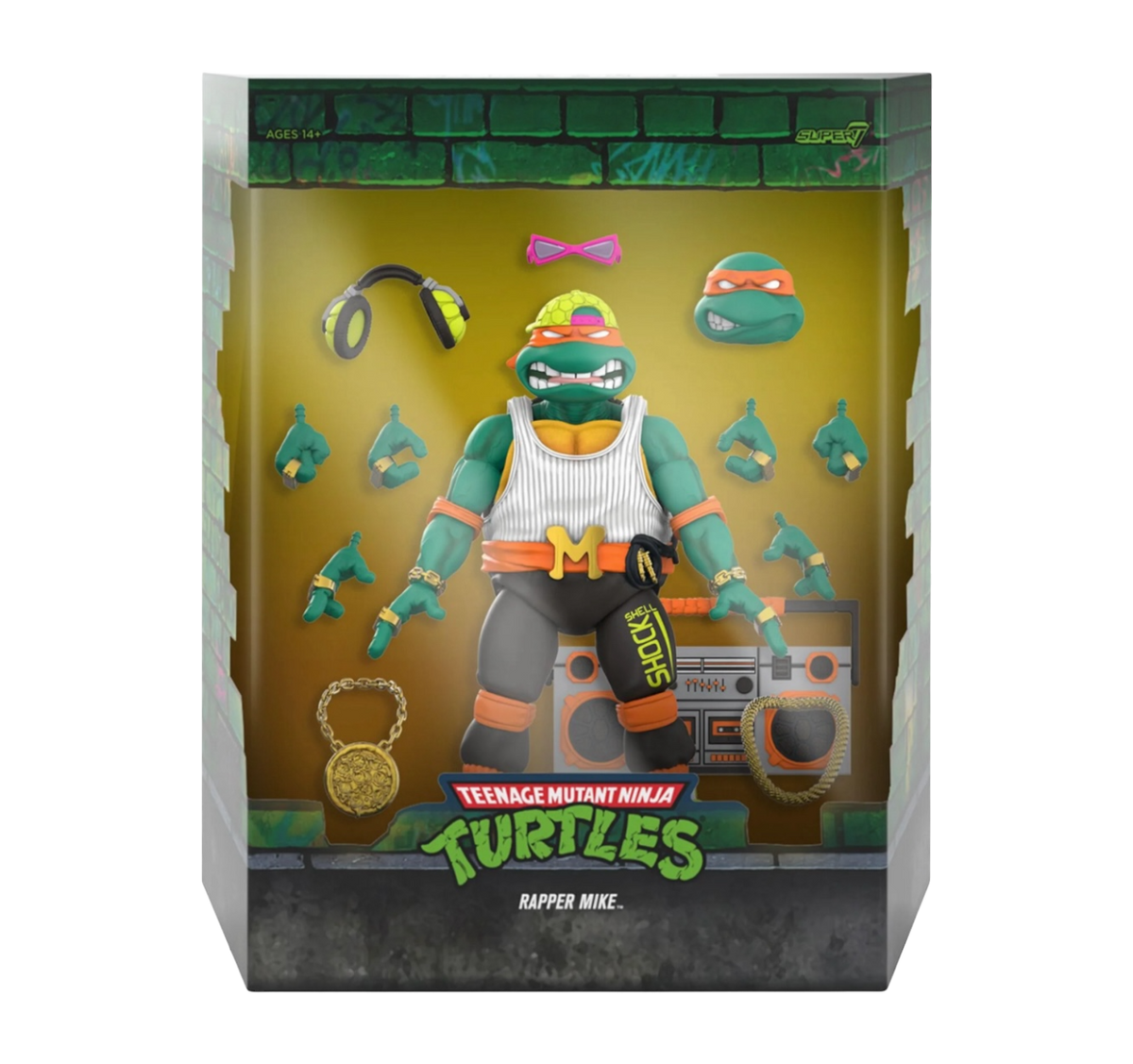 TMNT RAPPER MIKE WV 11 SUPER 7 ULTIMATES