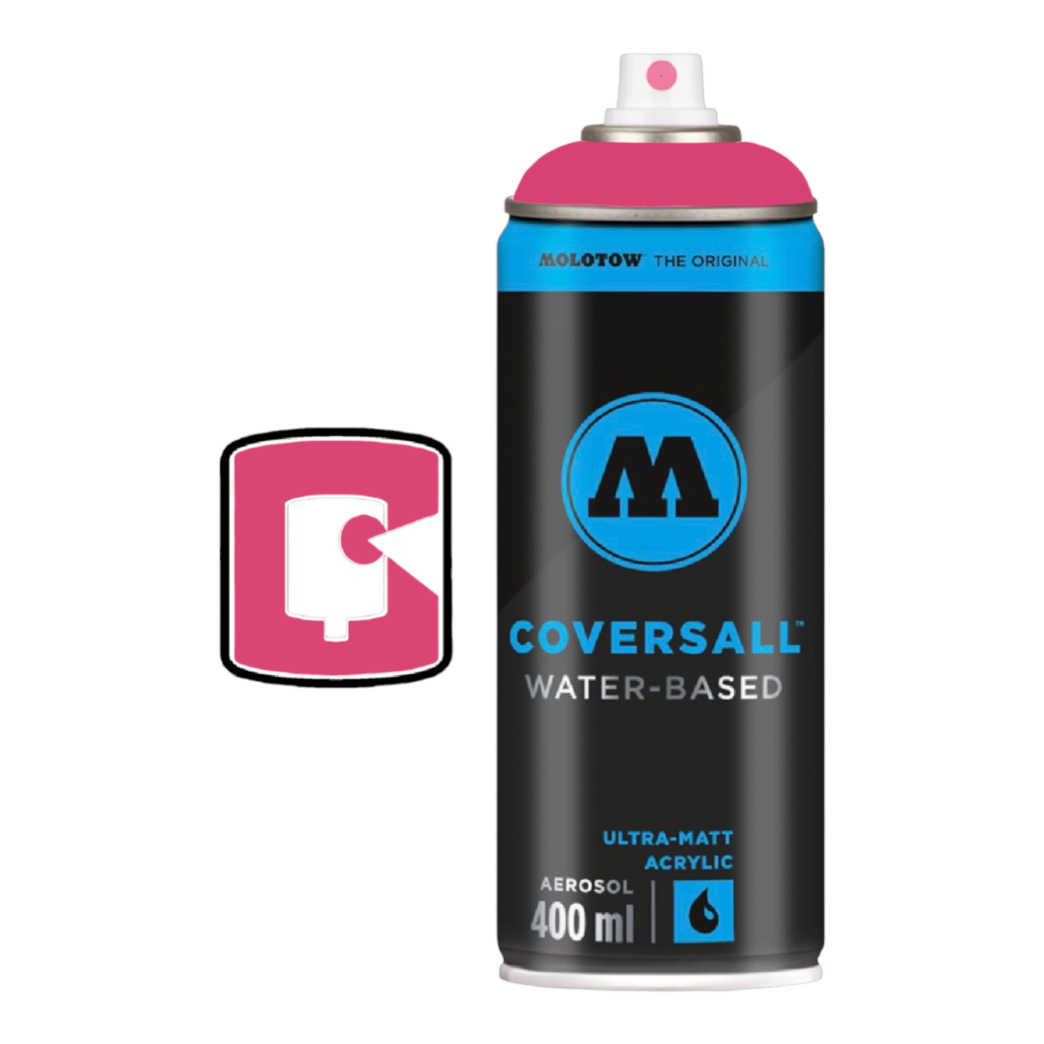MAD C Psycho Pink Water-Base Coversall Molotow spray paint