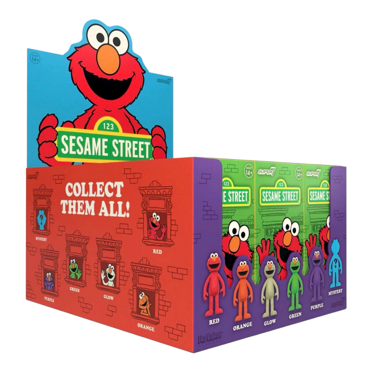 Sesame Street W4 - Elmo Edition  - Blind box - Super 7