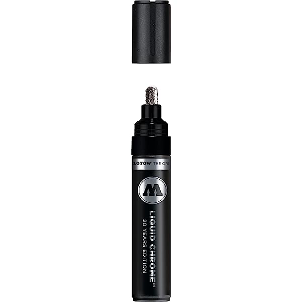 Liquid Chrome 5mm Round Nib Marker by Molotow