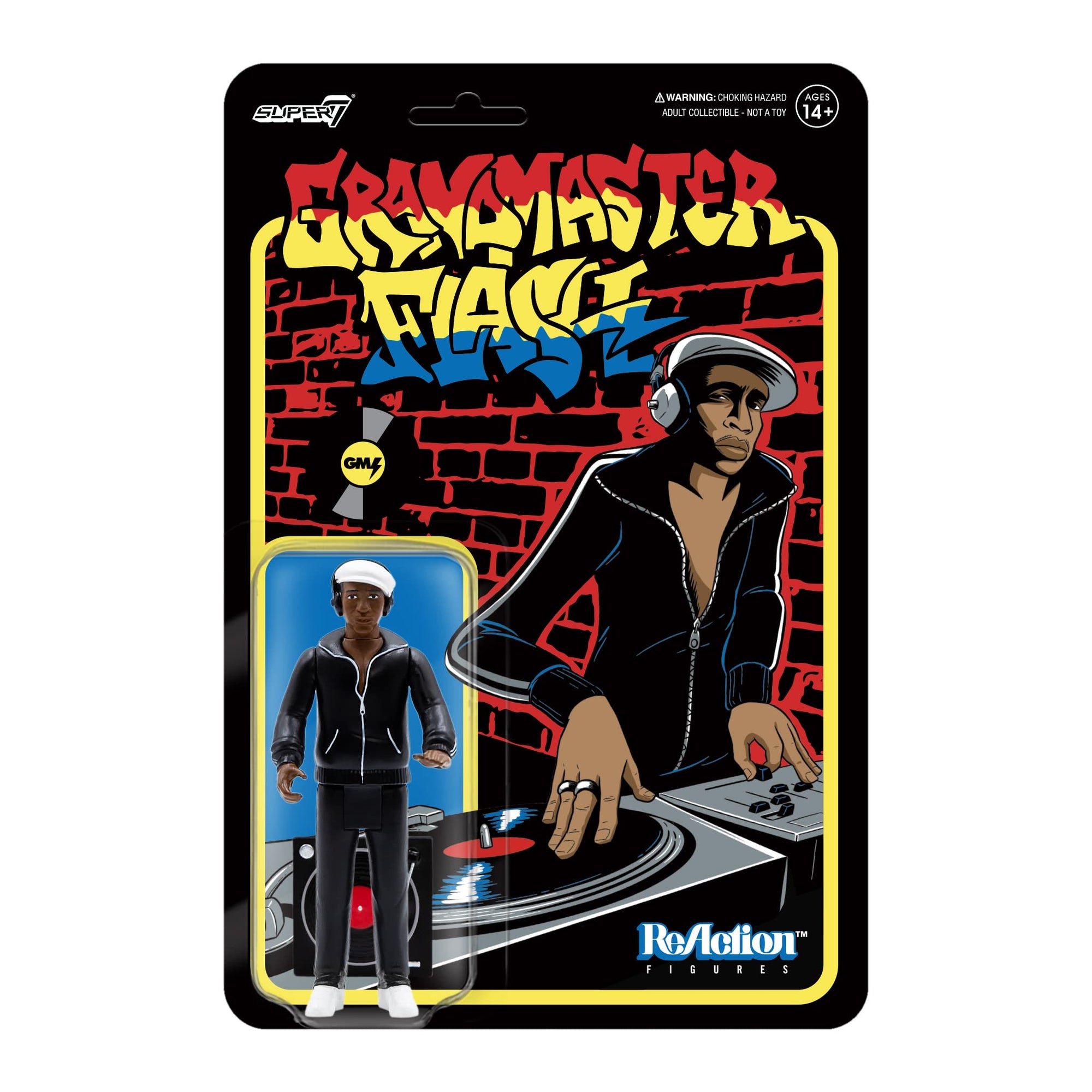 Grandmaster Flash W1 ReAction Figure - Grandmaster Flash by Super7 *PUNCHED