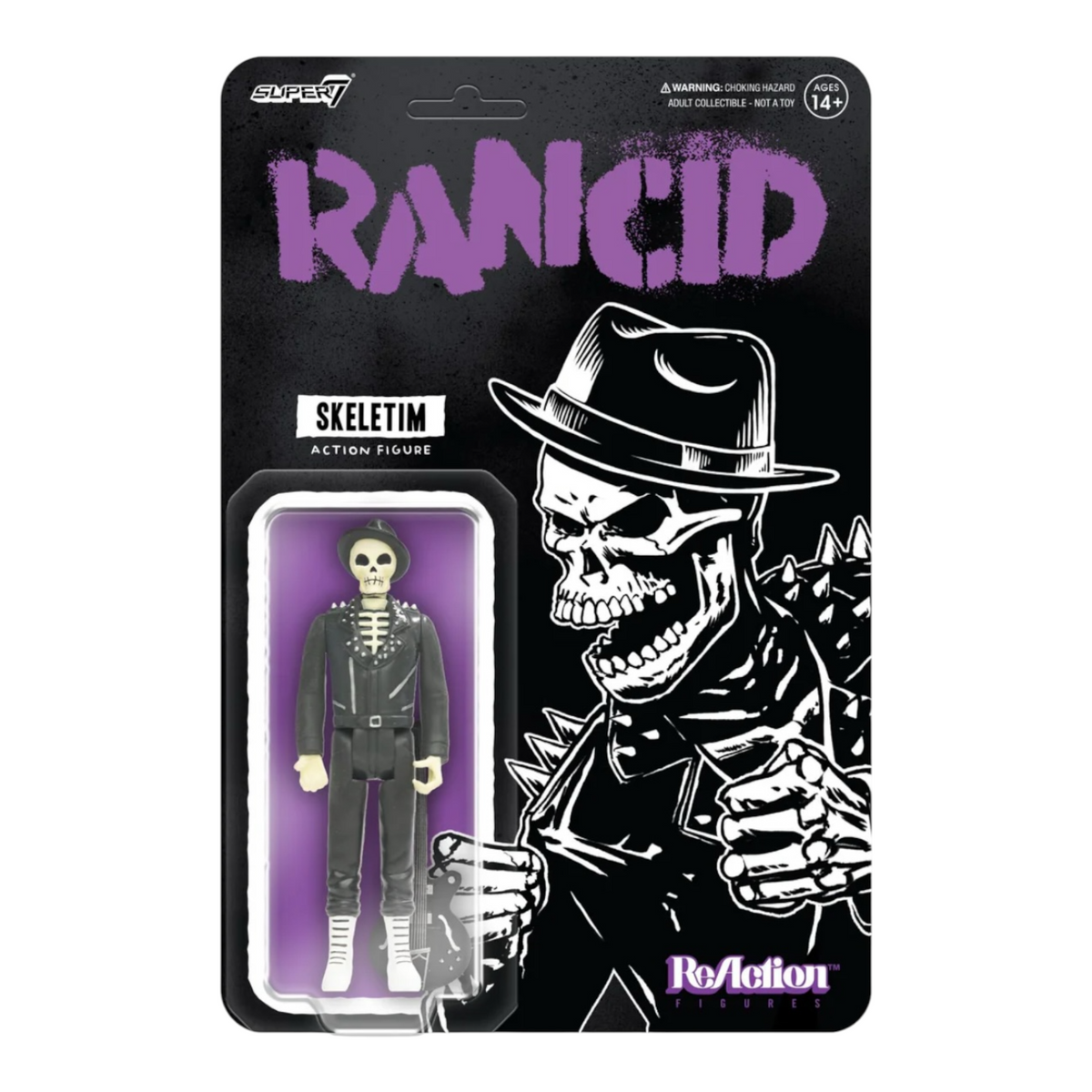Rancid W5 Skeletim (Time bomb) - Super 7 Reaction figure