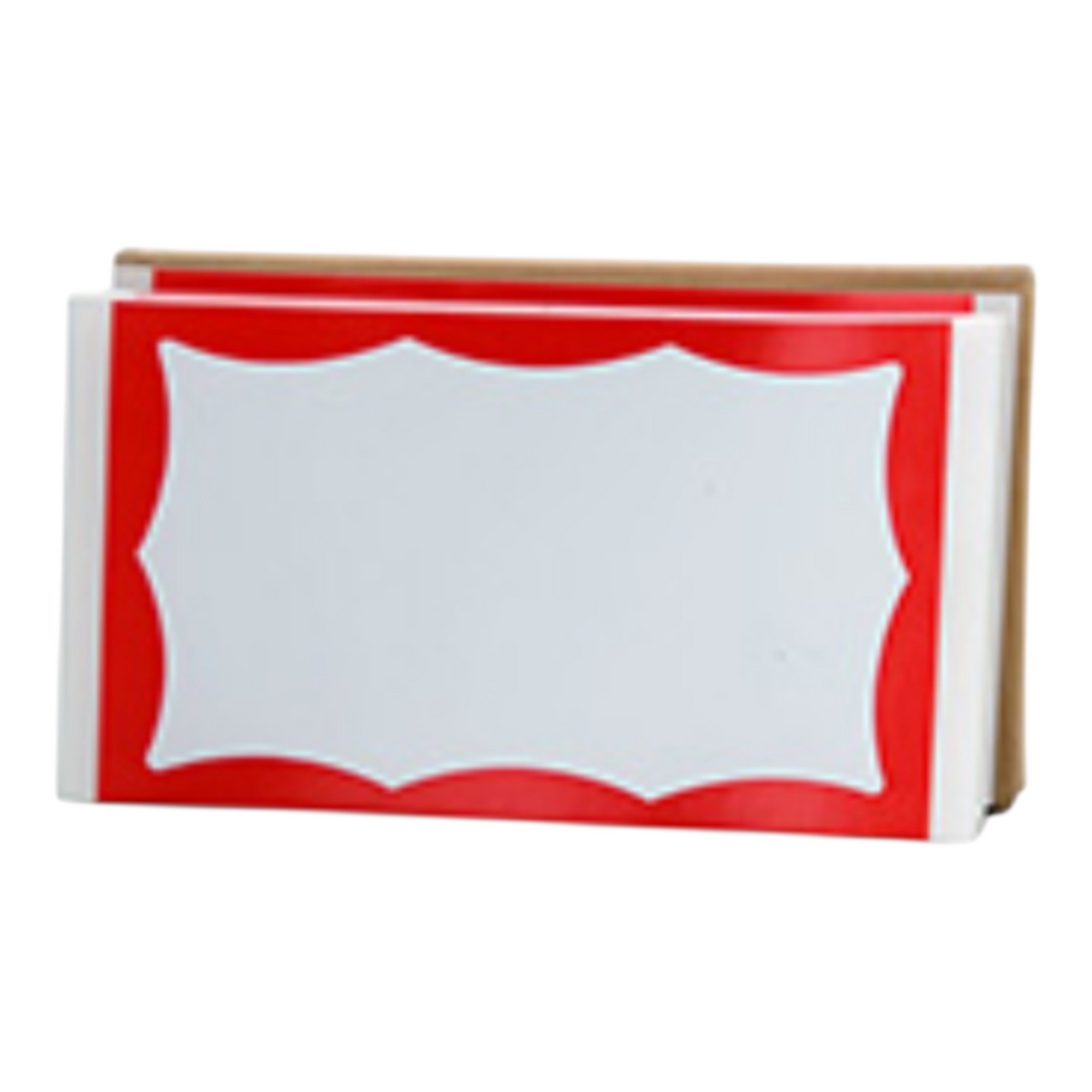 Eggshell 50pk stickers - Red wavy