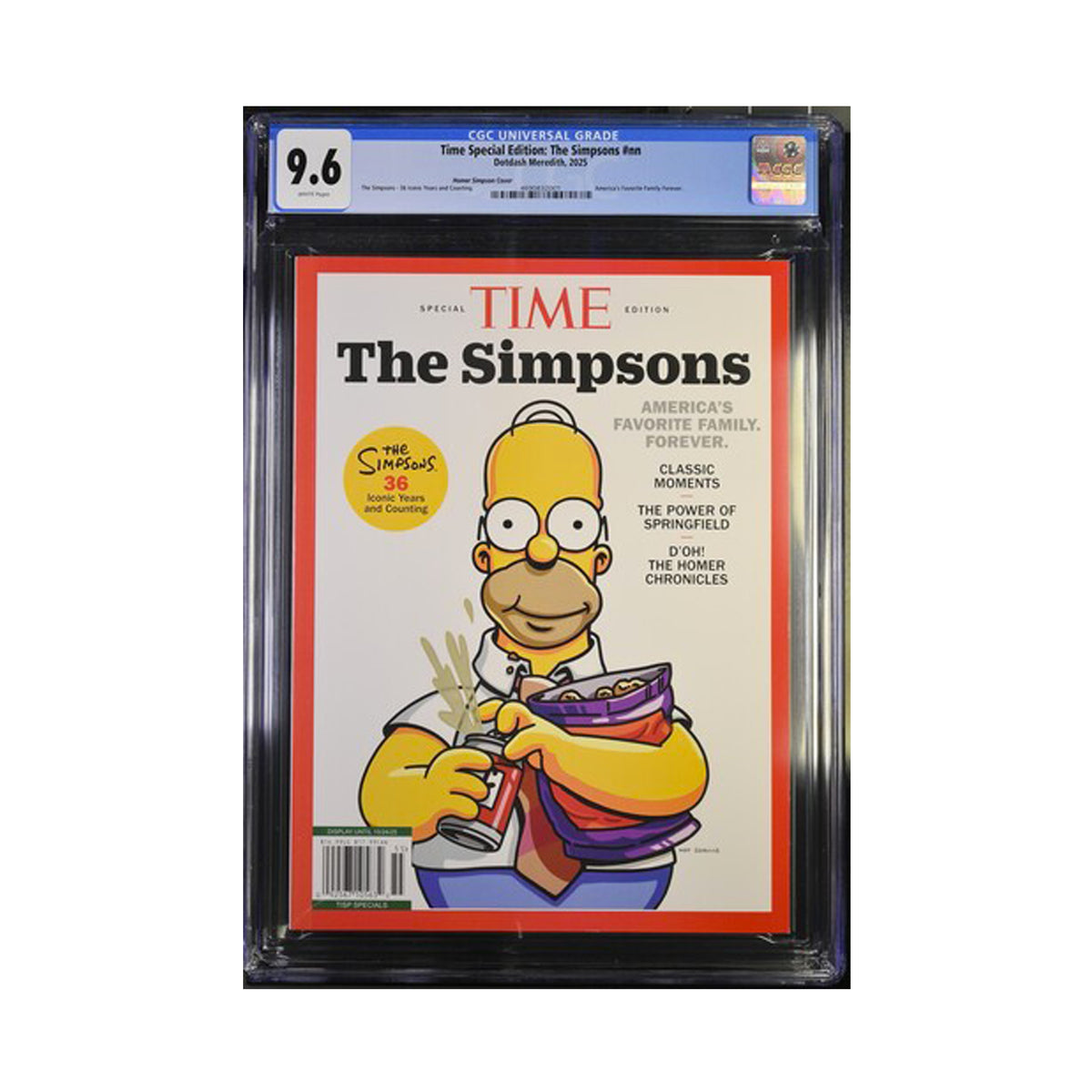CGC 9.6 - The Simpsons Homer Cover - Time Magazine Special Edition