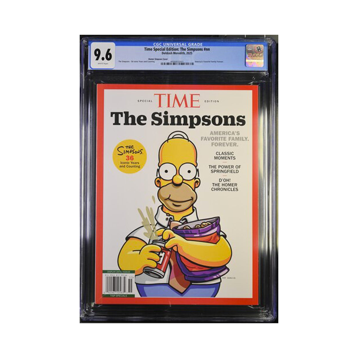 CGC 9.6 - The Simpsons Homer Cover - Time Magazine Special Edition