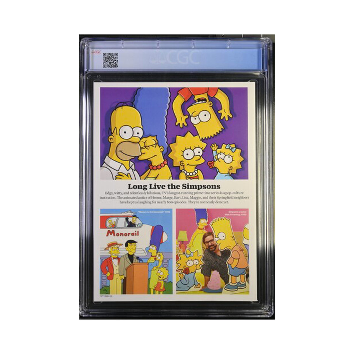 CGC 9.6 - The Simpsons Homer Cover - Time Magazine Special Edition