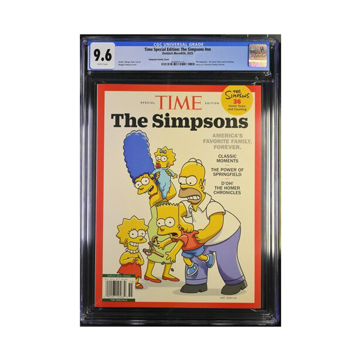 CGC 9.6 - The Simpsons Family Cover - Time Magazine Special Edition