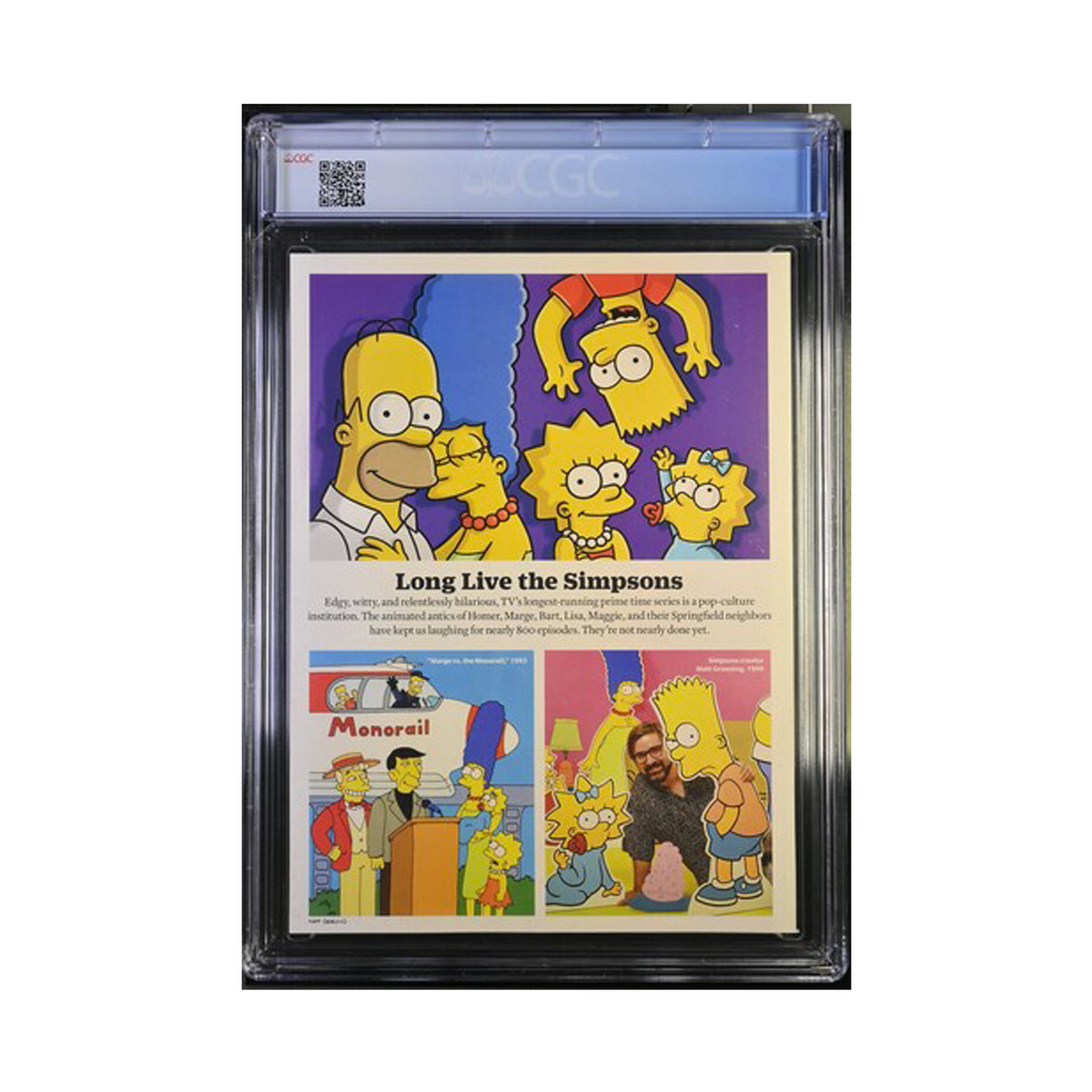 CGC 9.6 - The Simpsons Family Cover - Time Magazine Special Edition