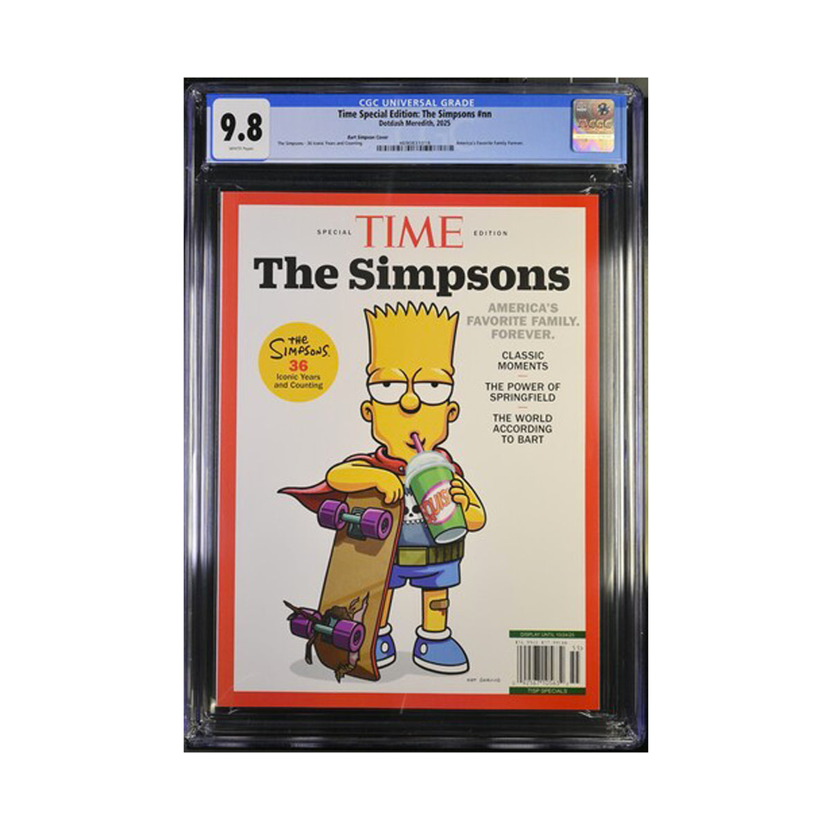 CGC 9.8 - The Simpsons Bart Cover - Time Magazine Special Edition
