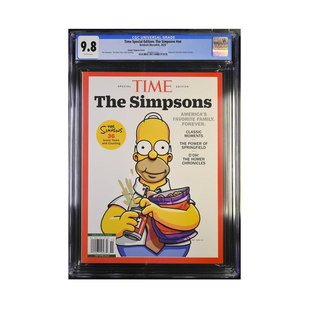 CGC 9.8 - The Simpsons SEQUENTIAL ALL THREE covers- Time Magazine Special Edition