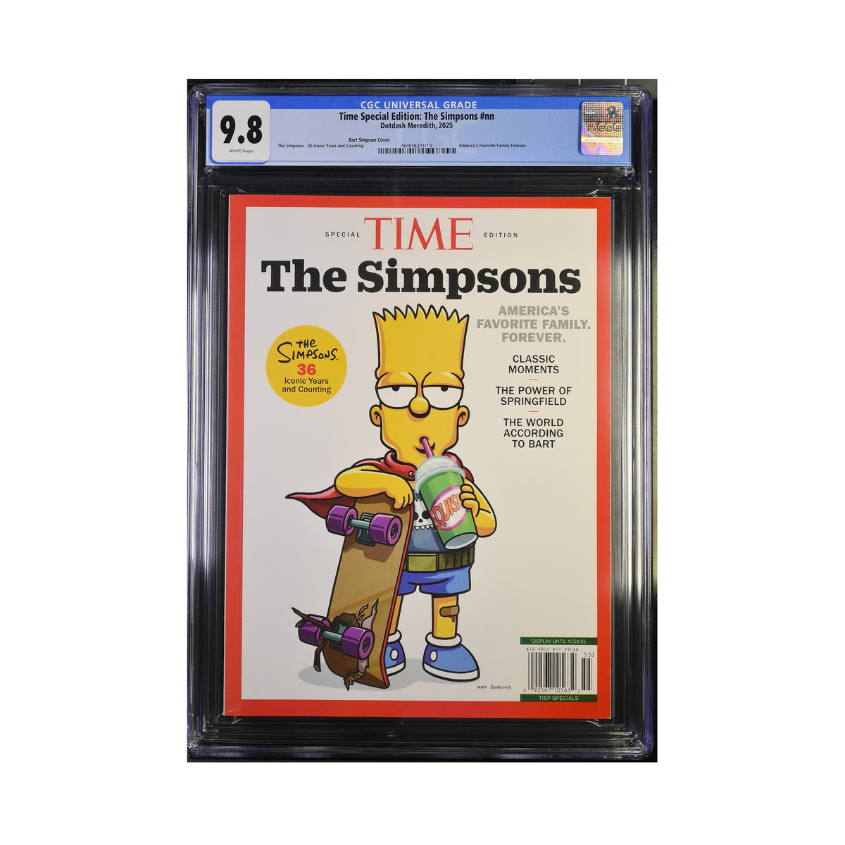 CGC 9.8 - The Simpsons SEQUENTIAL ALL THREE covers- Time Magazine Special Edition