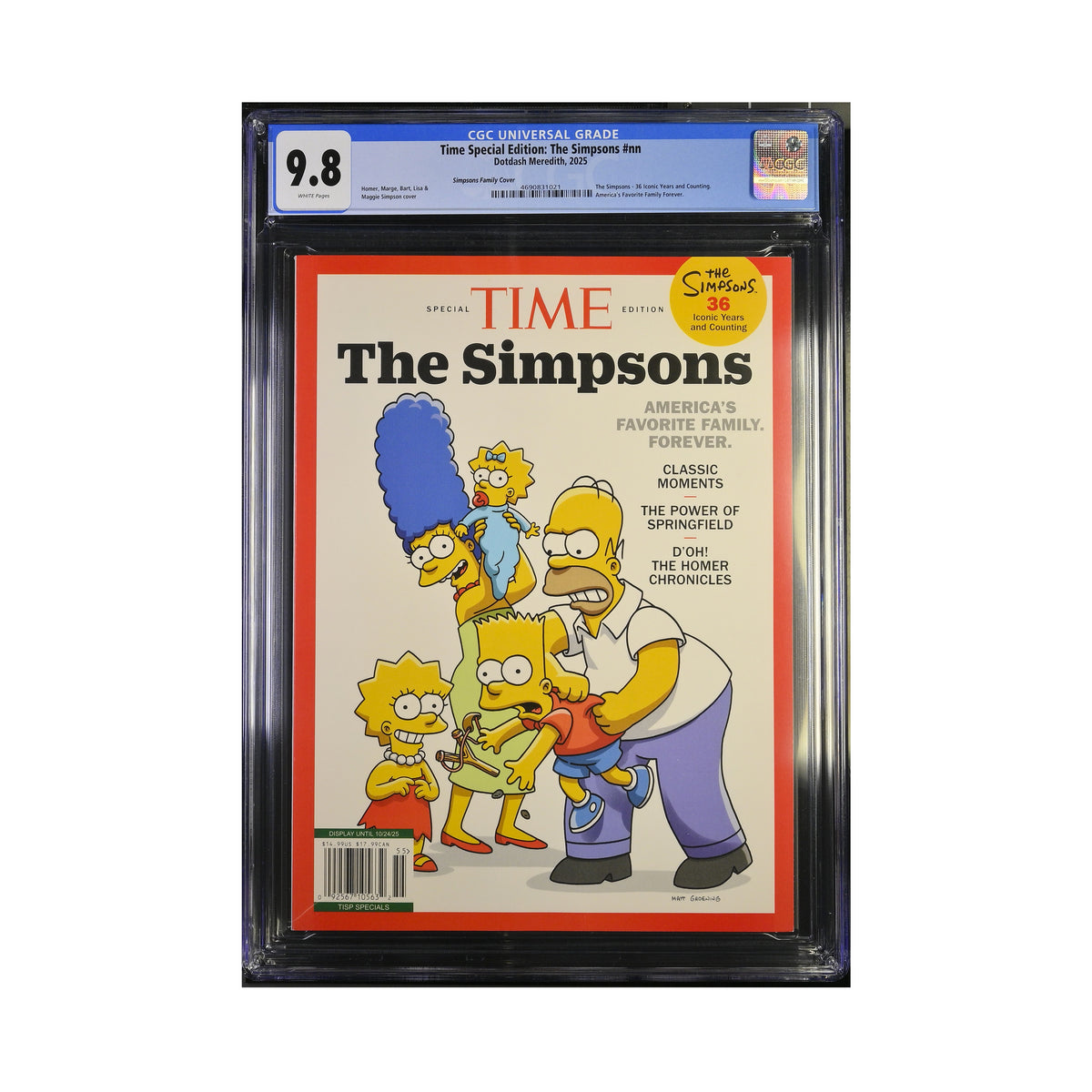 CGC 9.8 - The Simpsons SEQUENTIAL ALL THREE covers- Time Magazine Special Edition